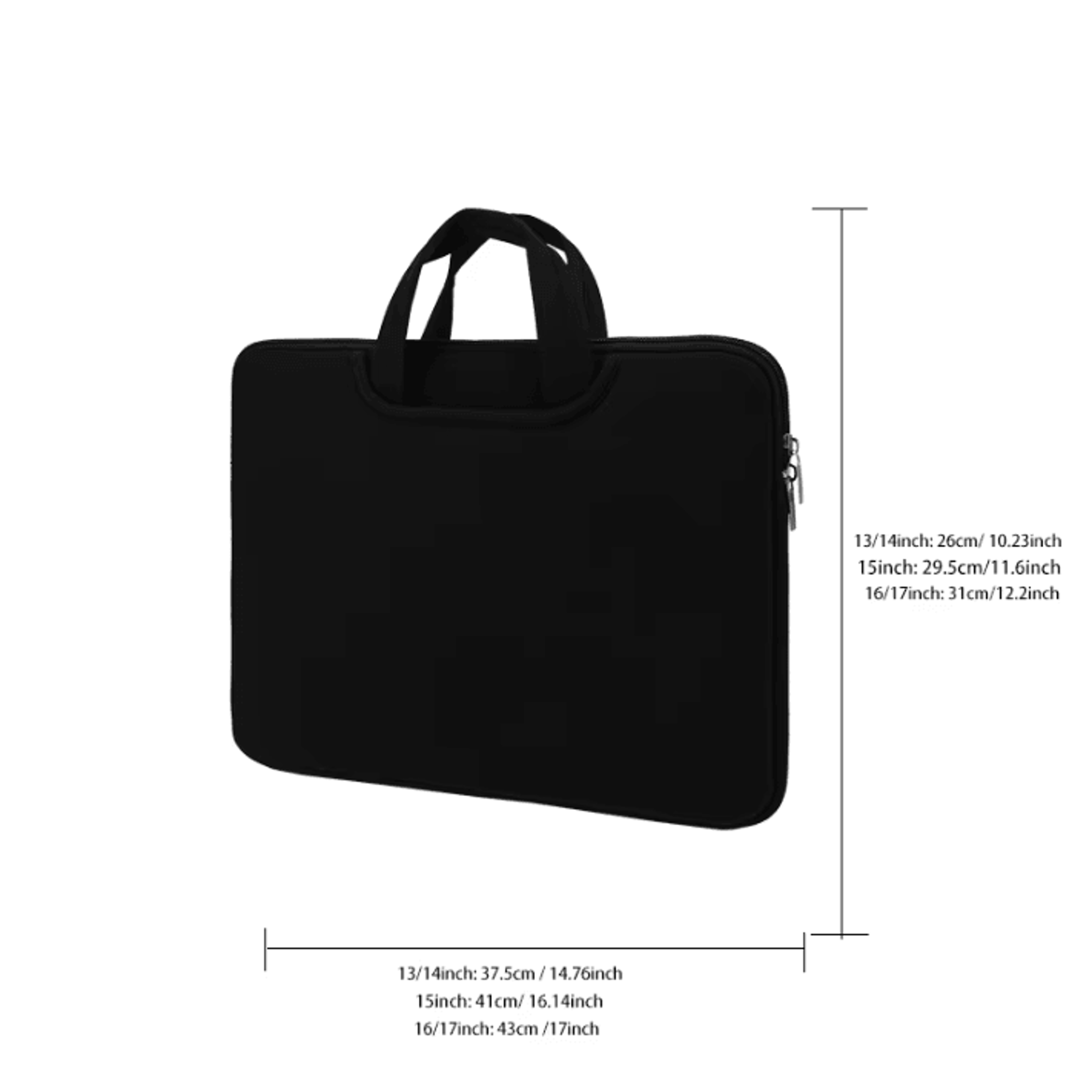 Lightweight Laptop Handbag 16 17 Inch Computer Bag With Front Pocket Storage 3
