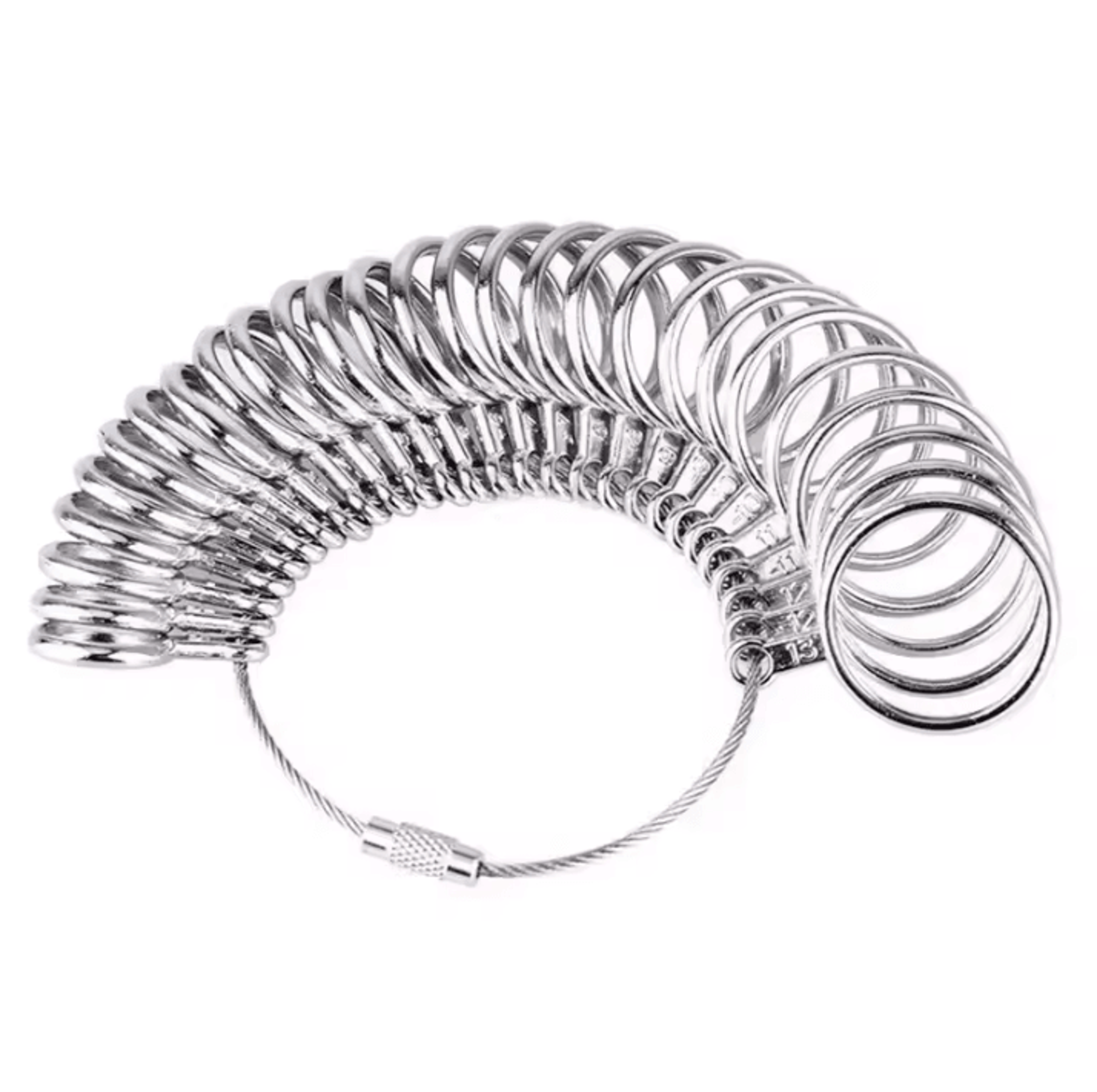 Metal Ring Sizer Measuring Tool Set Gauge Mandrel Stick Finger Tool Jewelry Making Equipments Acces 4
