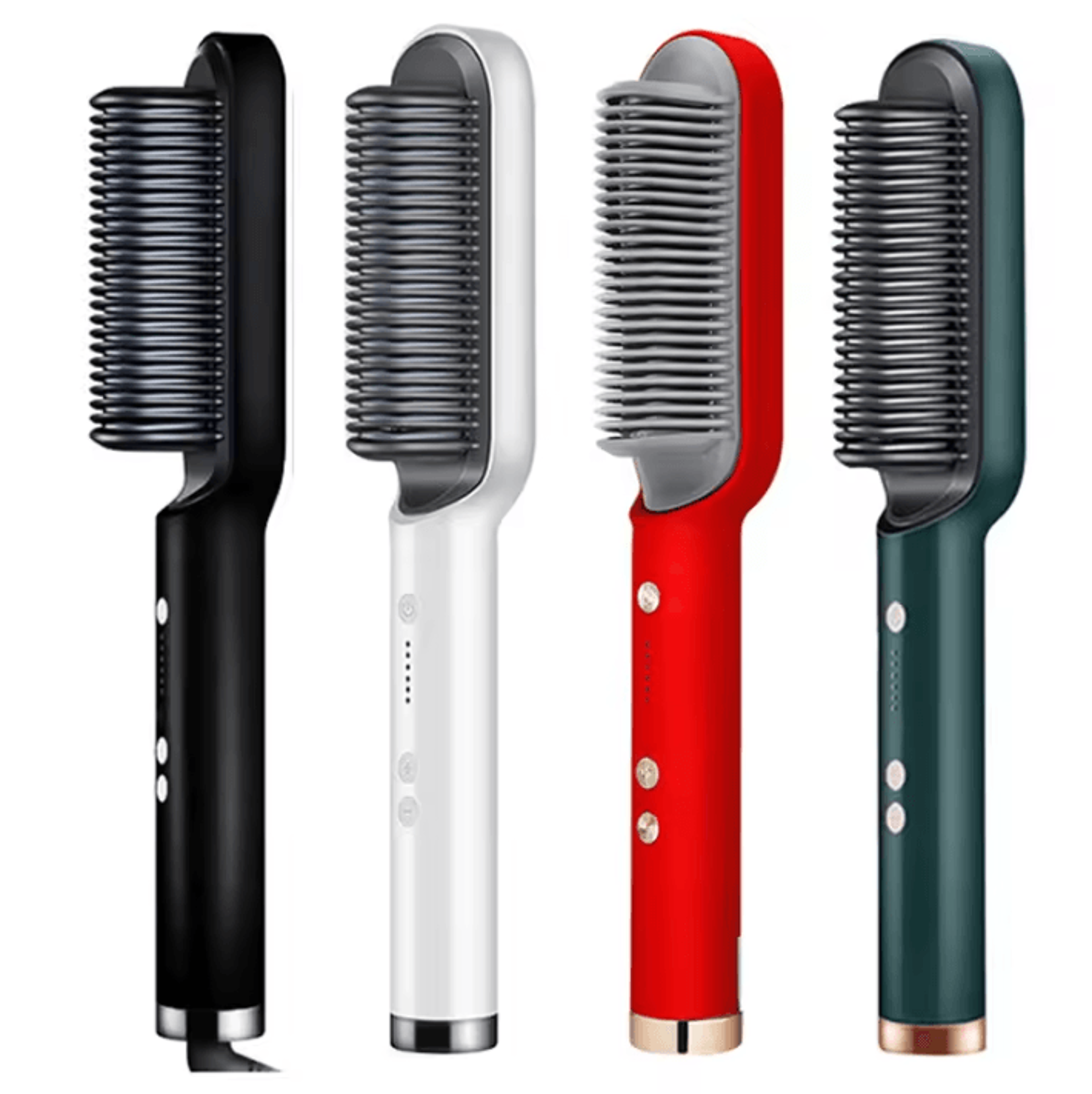 Professional Ceramic Hair Straightener Brush  Fast Heating Electric Smoothing Comb 5