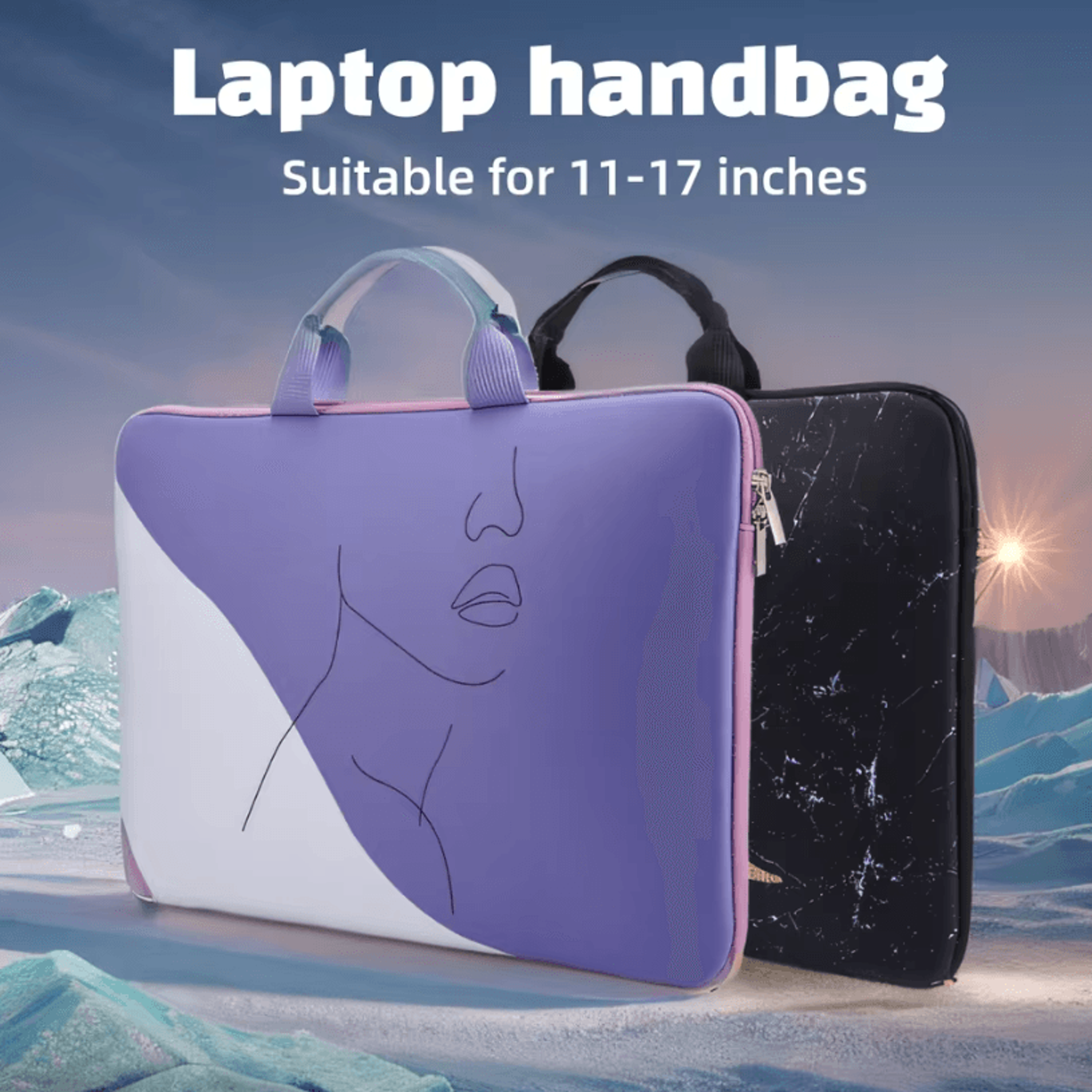 Printed Laptop Sleeve Bag  Stylish Protective Handbag Case For 1117 Inch Laptops 0