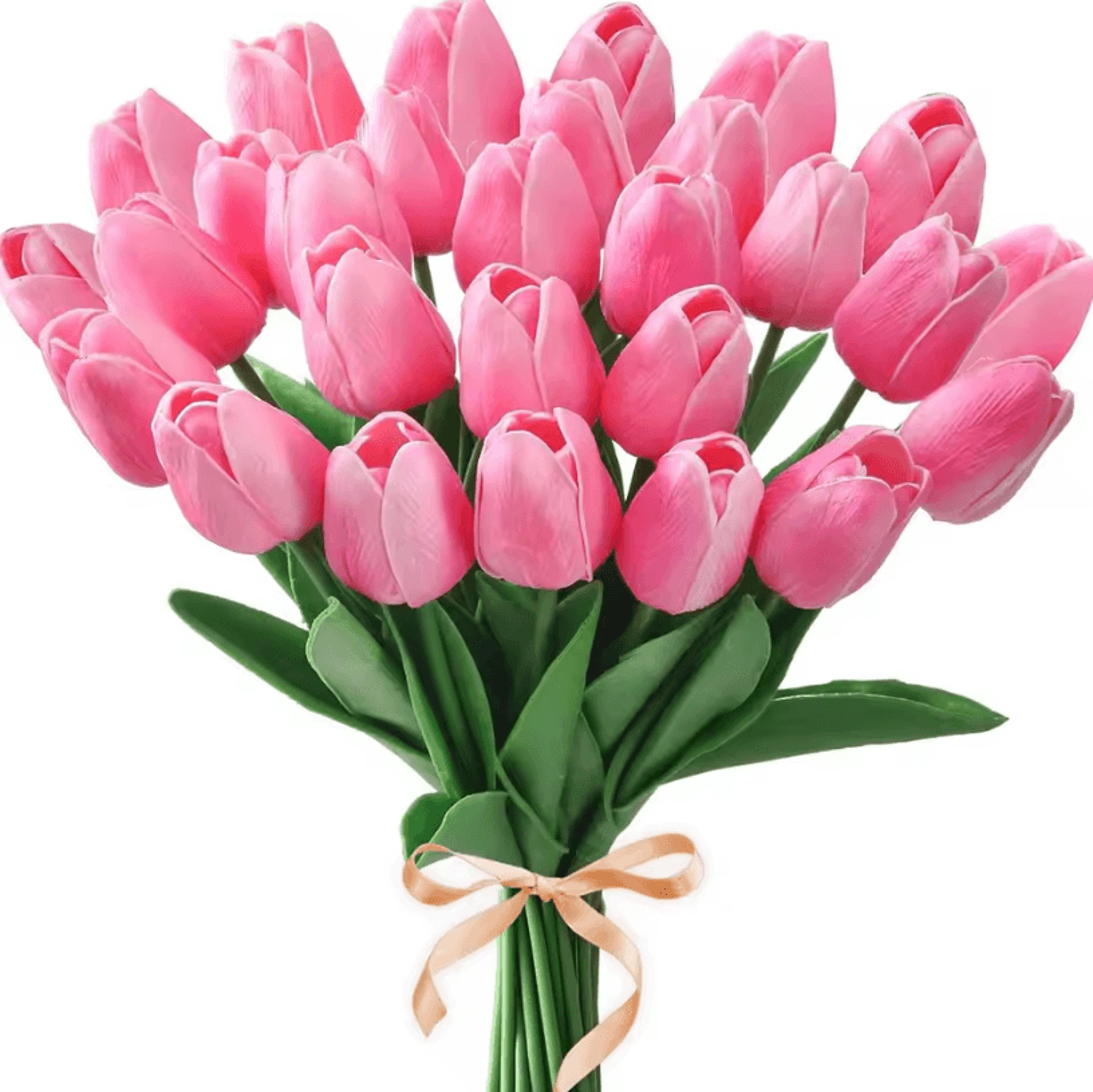 10Piece Real Touch Tulip Bouquet  Lifelike Artificial Flowers For Home Wedding  DIY Decor 9