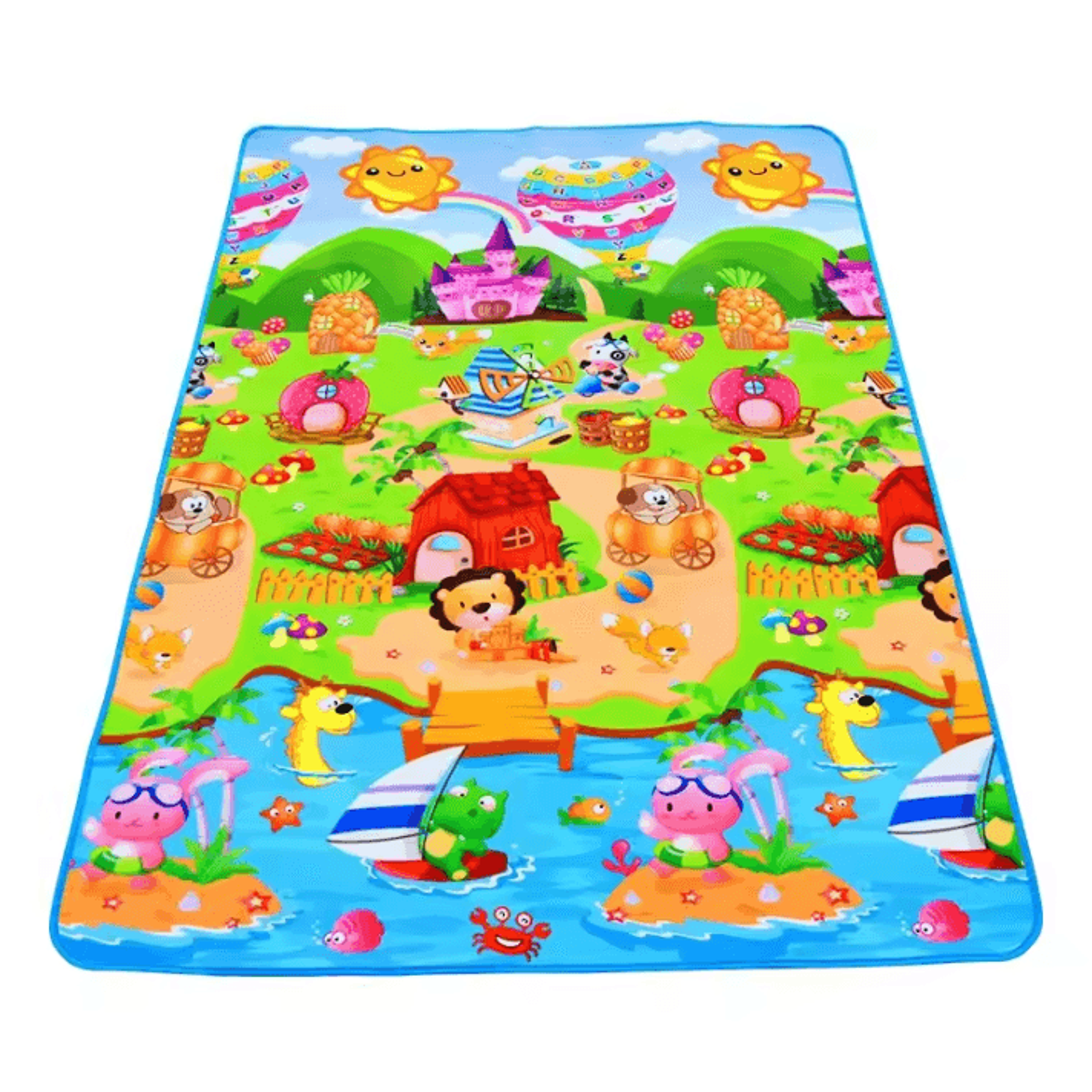 ExtraLarge Waterproof Baby Play Mat  Soft Foldable Crawling  Activity Floor 0