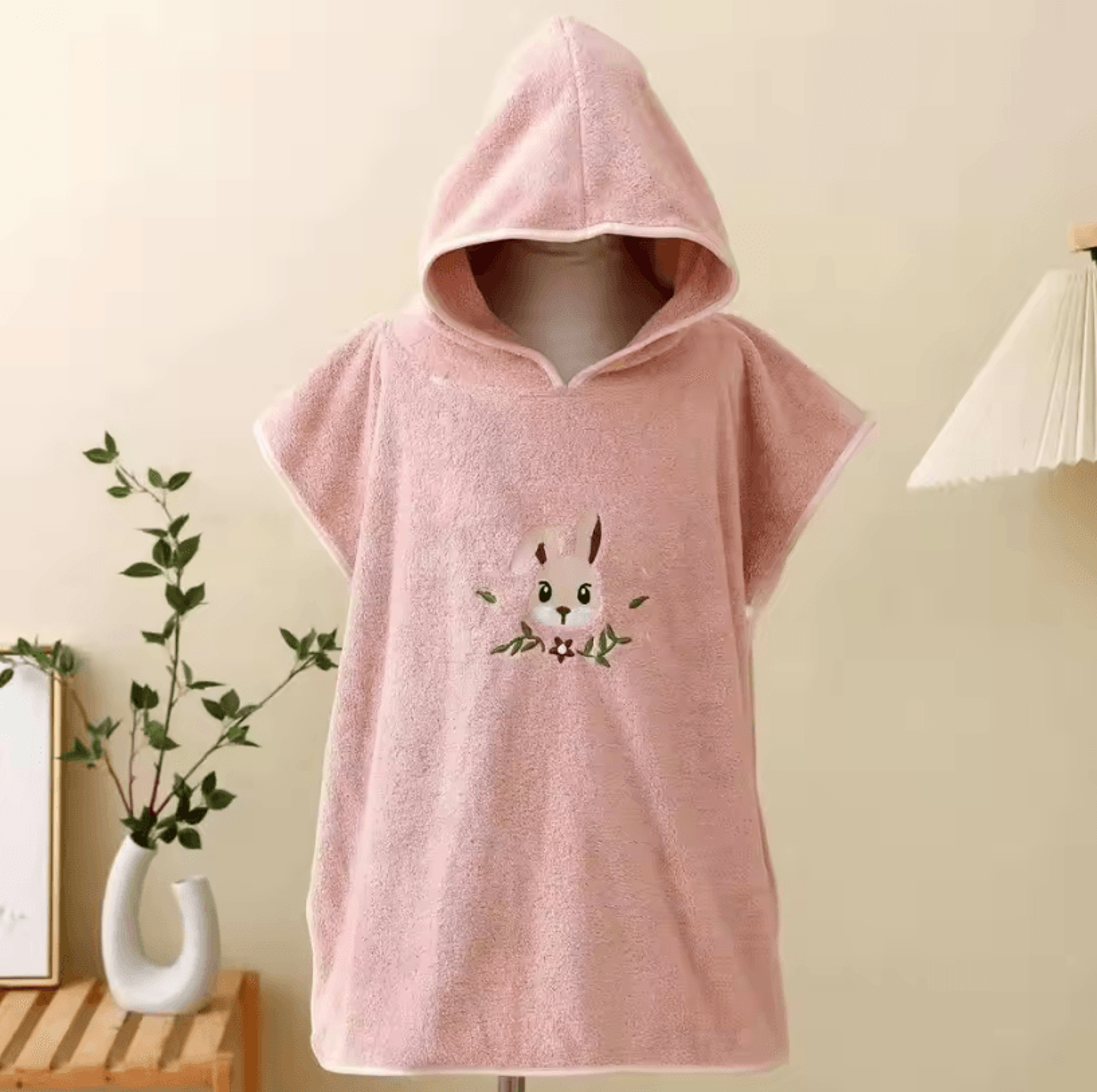 Cute Cartoon Coral Velvet Baby Hooded Bath Towel  Soft Warm Wrap  Bathrobe 9