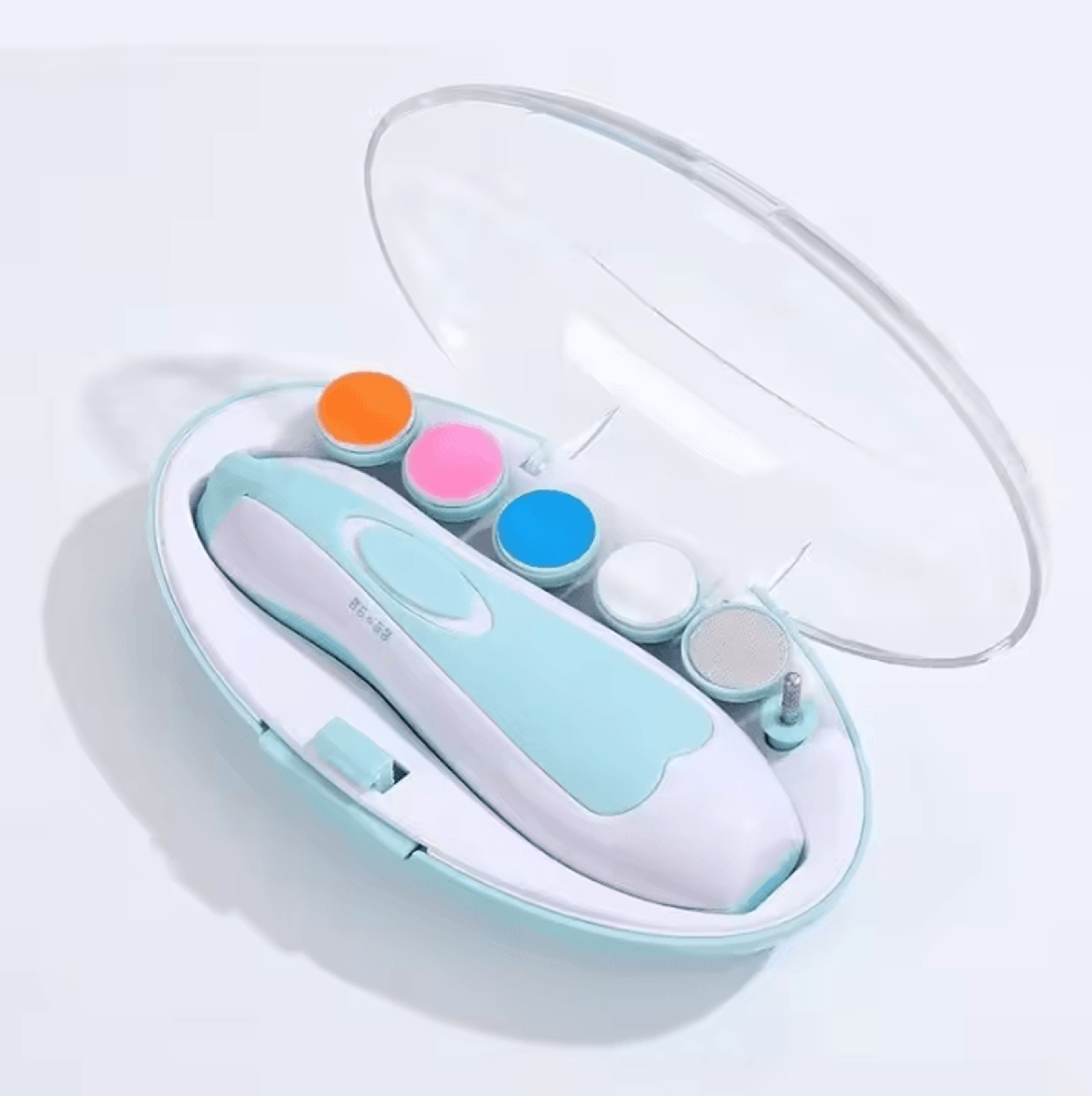 Multifunction Electric Baby Nail Trimmer Kit  Safe  Gentle Nail Care Set 6