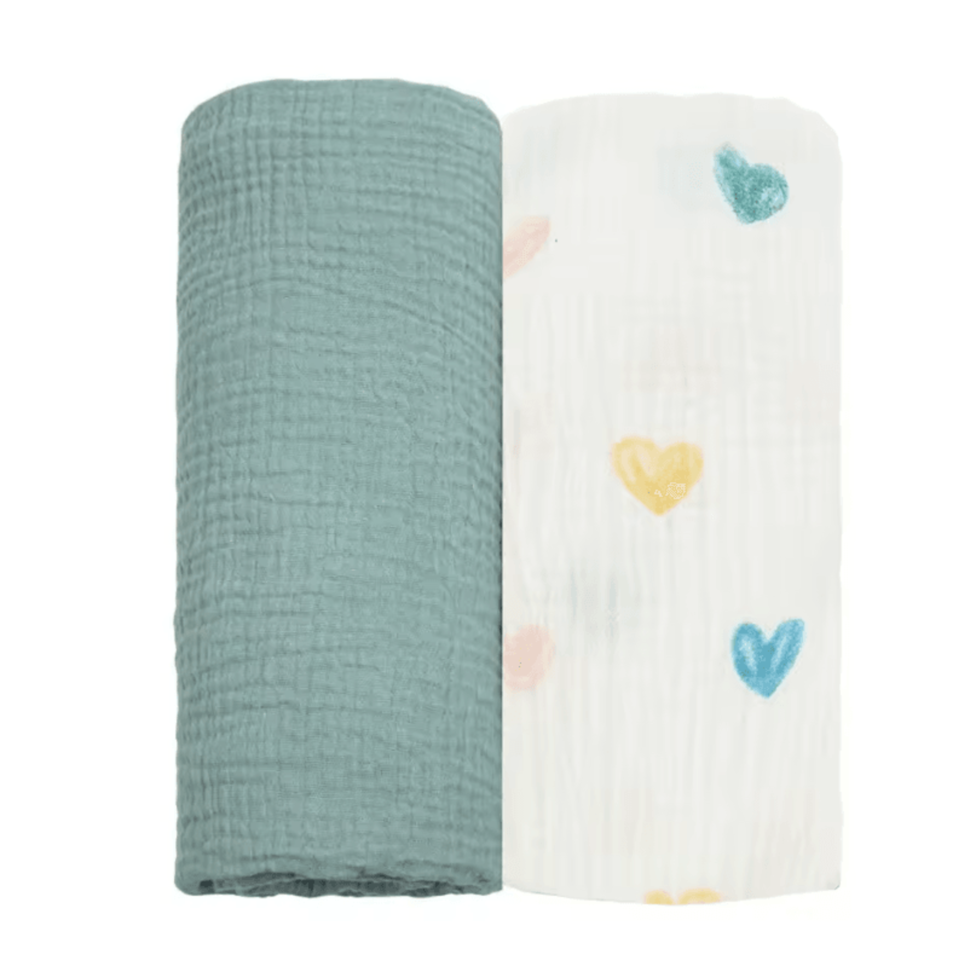 2Pack Soft Cotton Muslin Baby Swaddle Blankets For Newborn Comfort 6