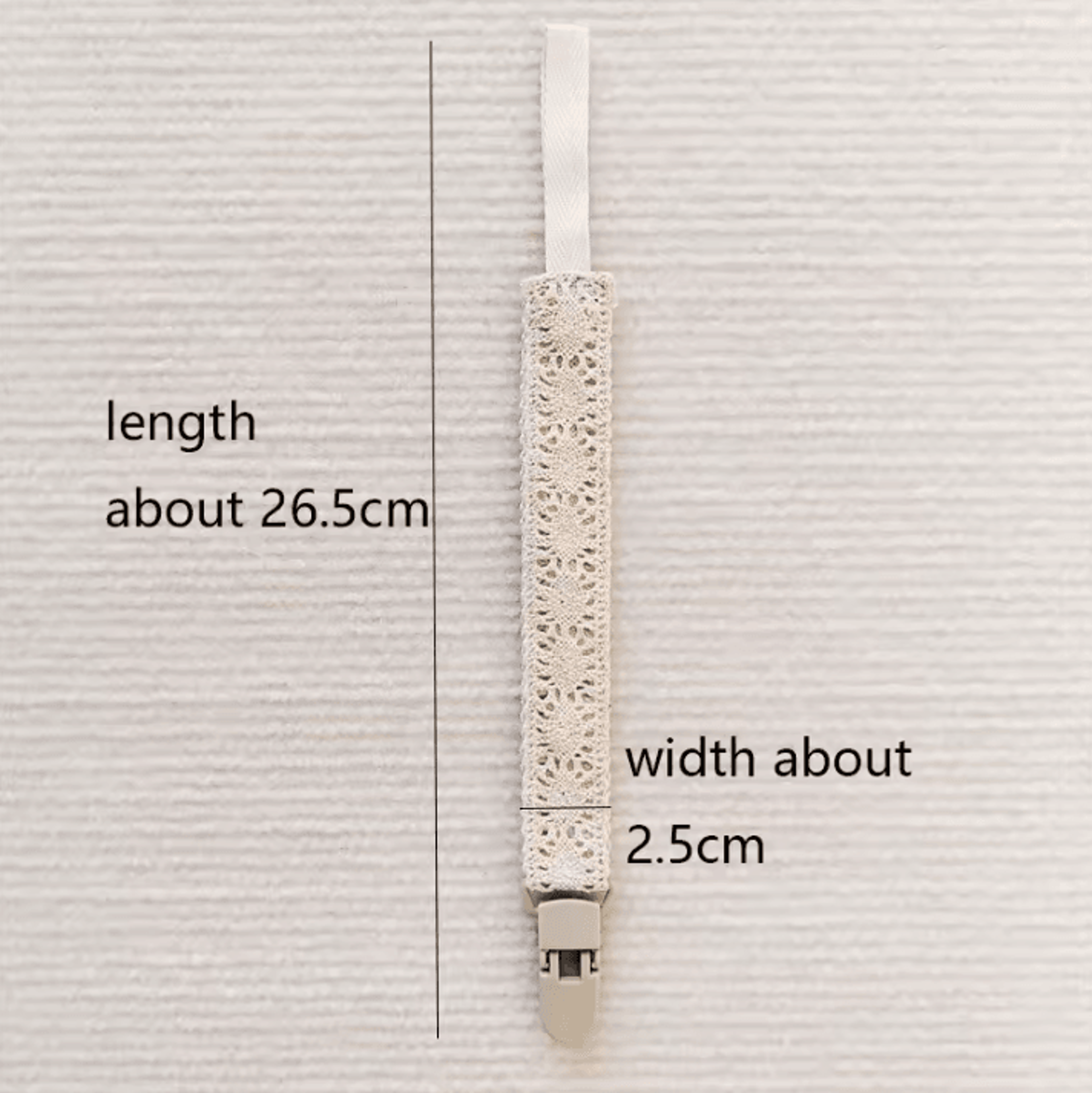 Elegant Lace Pacifier Clip Chain For Secure  Stylish Baby Essentials 4