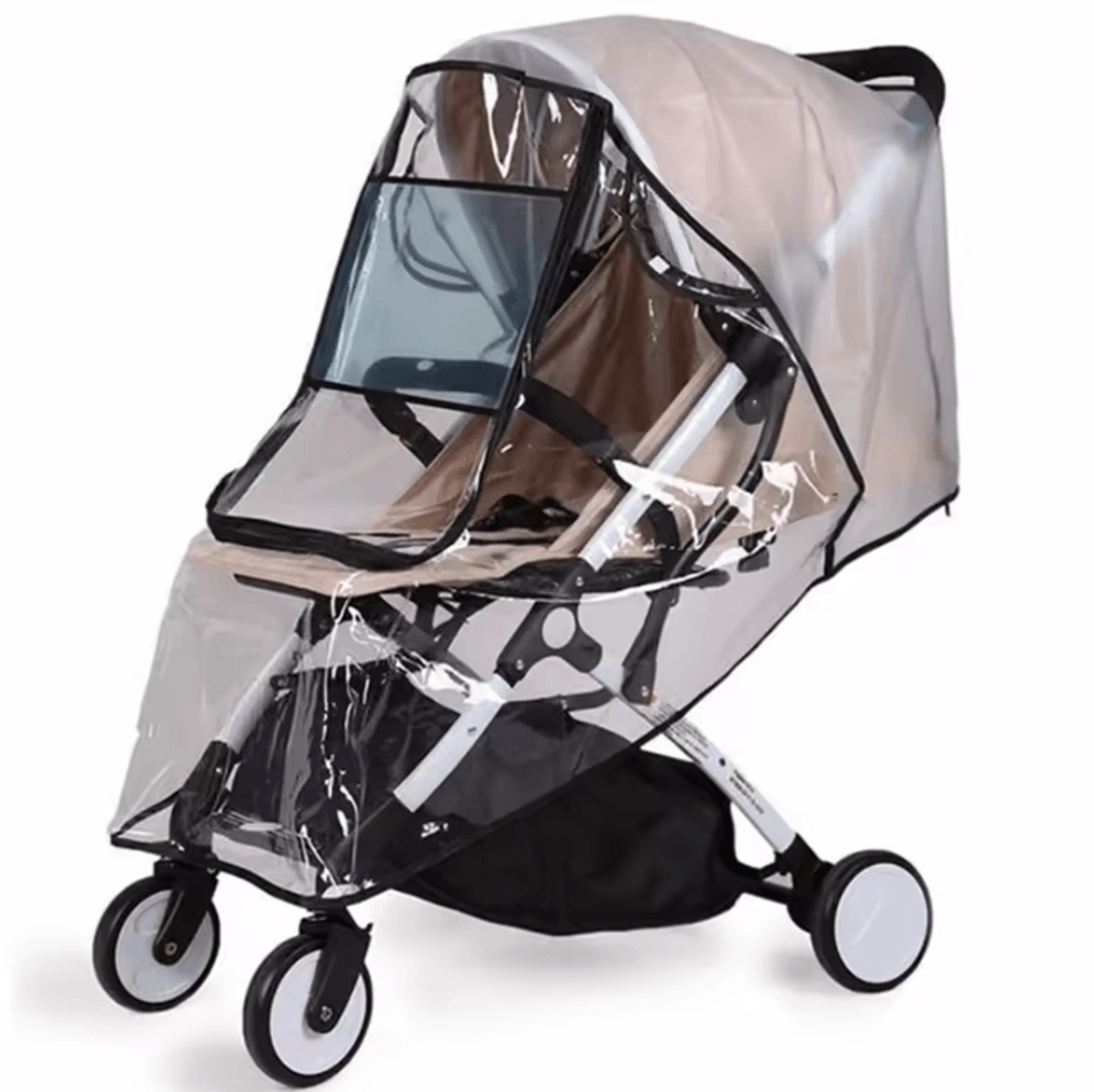 Universal Waterproof Baby Stroller Rain Cover With Clear Wind  Dust Protection 0