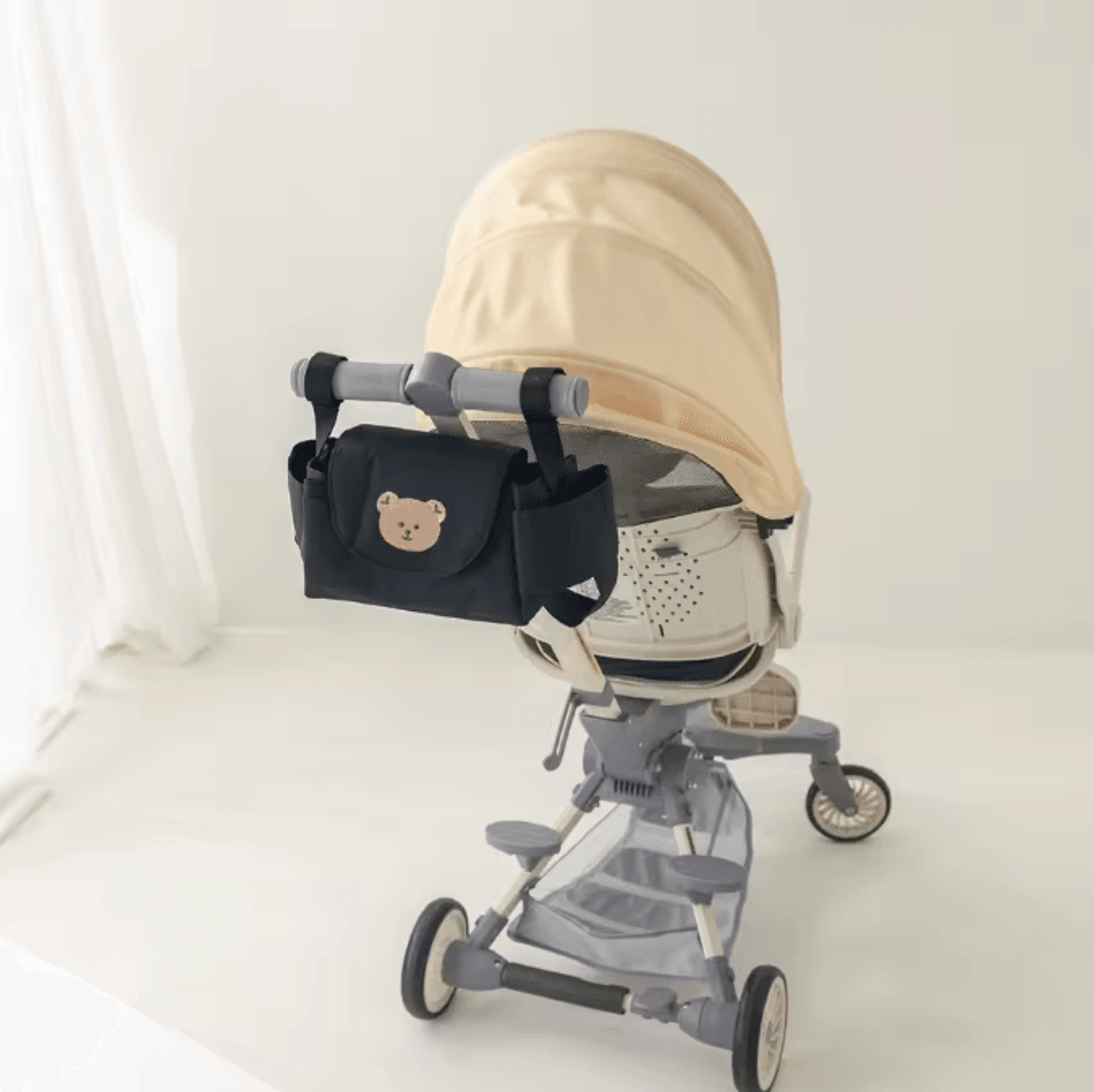 Universal Baby Stroller Organizer Bag With Cup Holders  Smart Storage 1