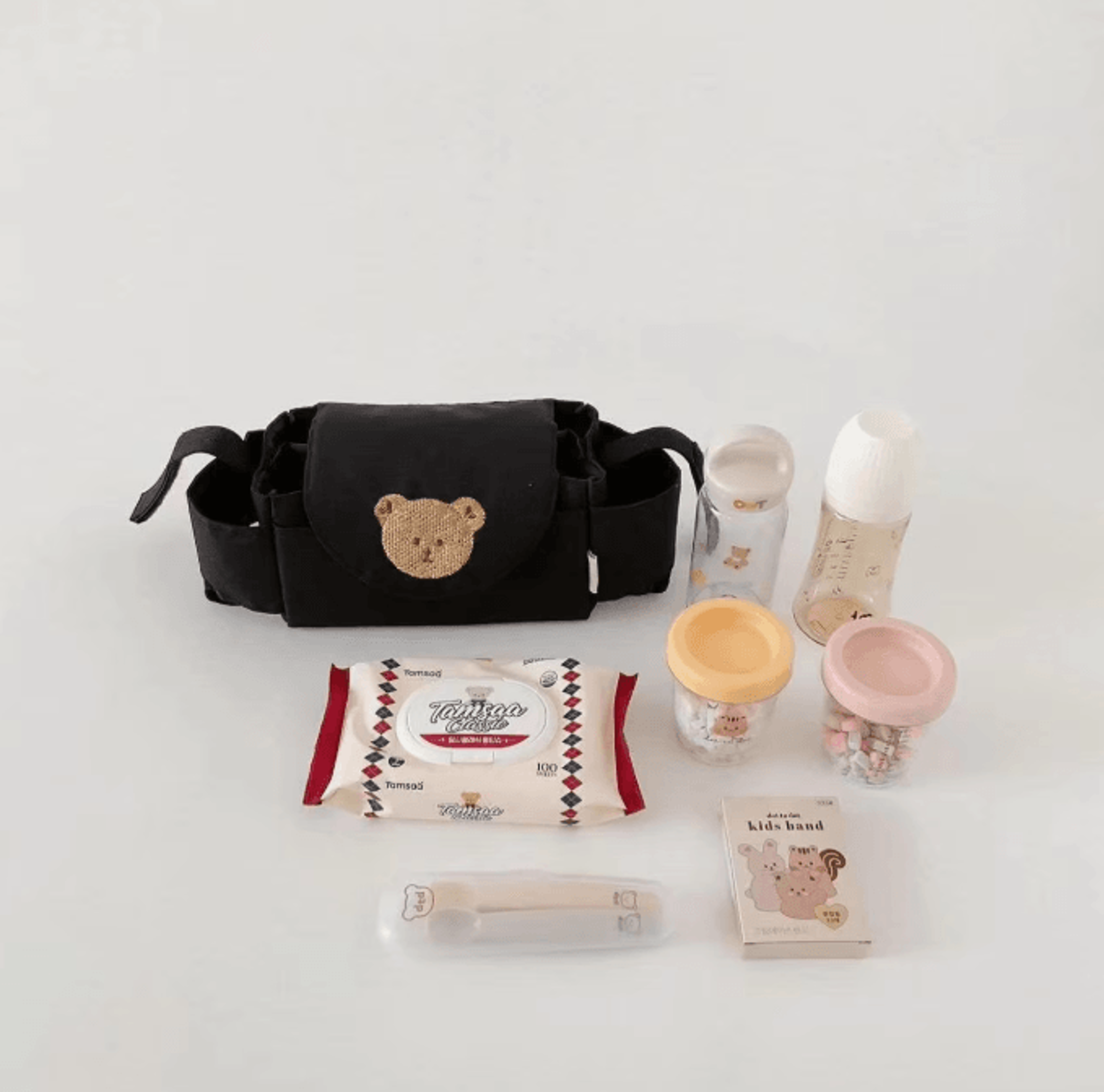 Universal Baby Stroller Organizer Bag With Cup Holders  Smart Storage 3