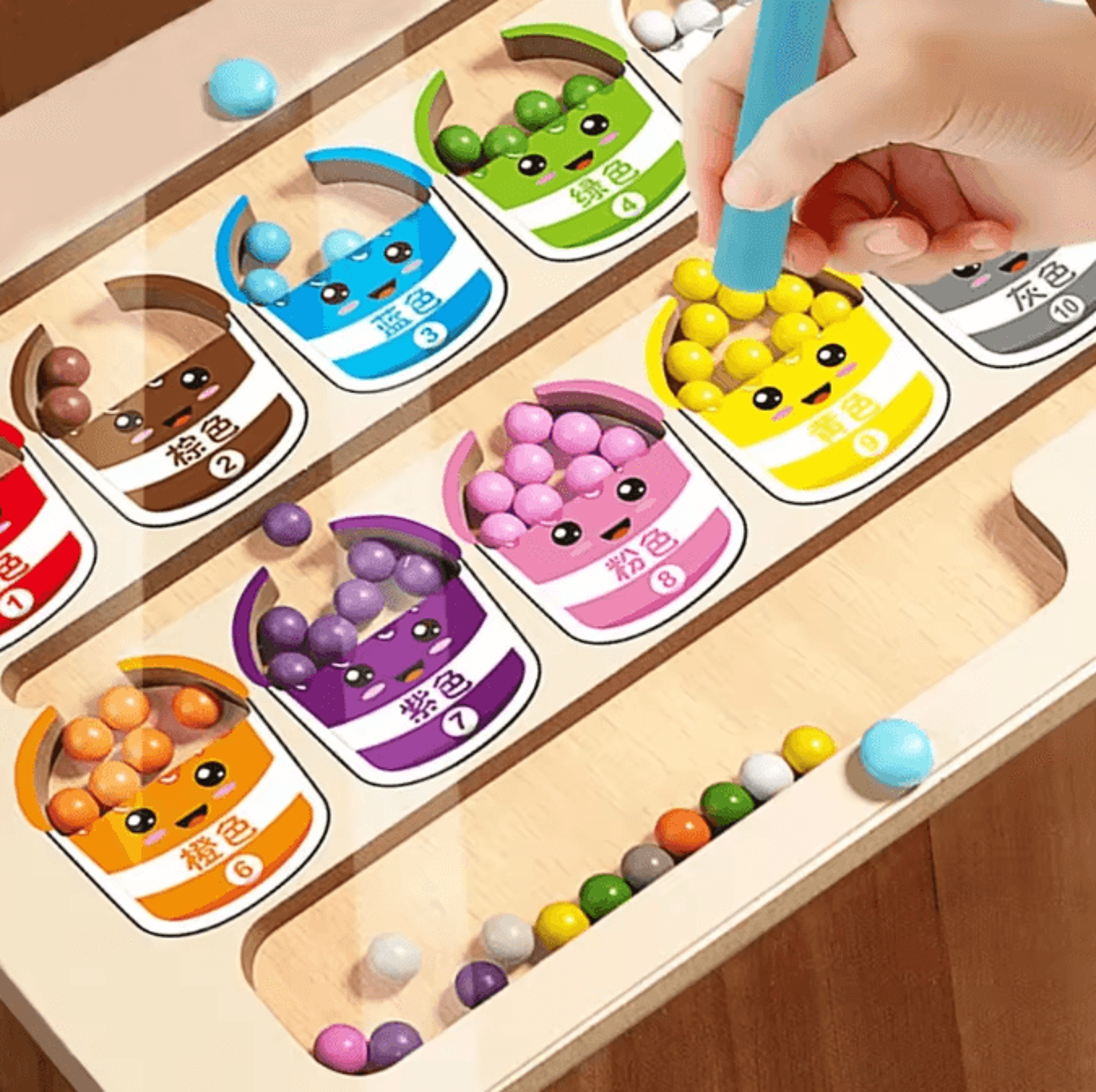 Montessori Magnetic Maze Board For Color Sorting  Fine Motor Skills 1