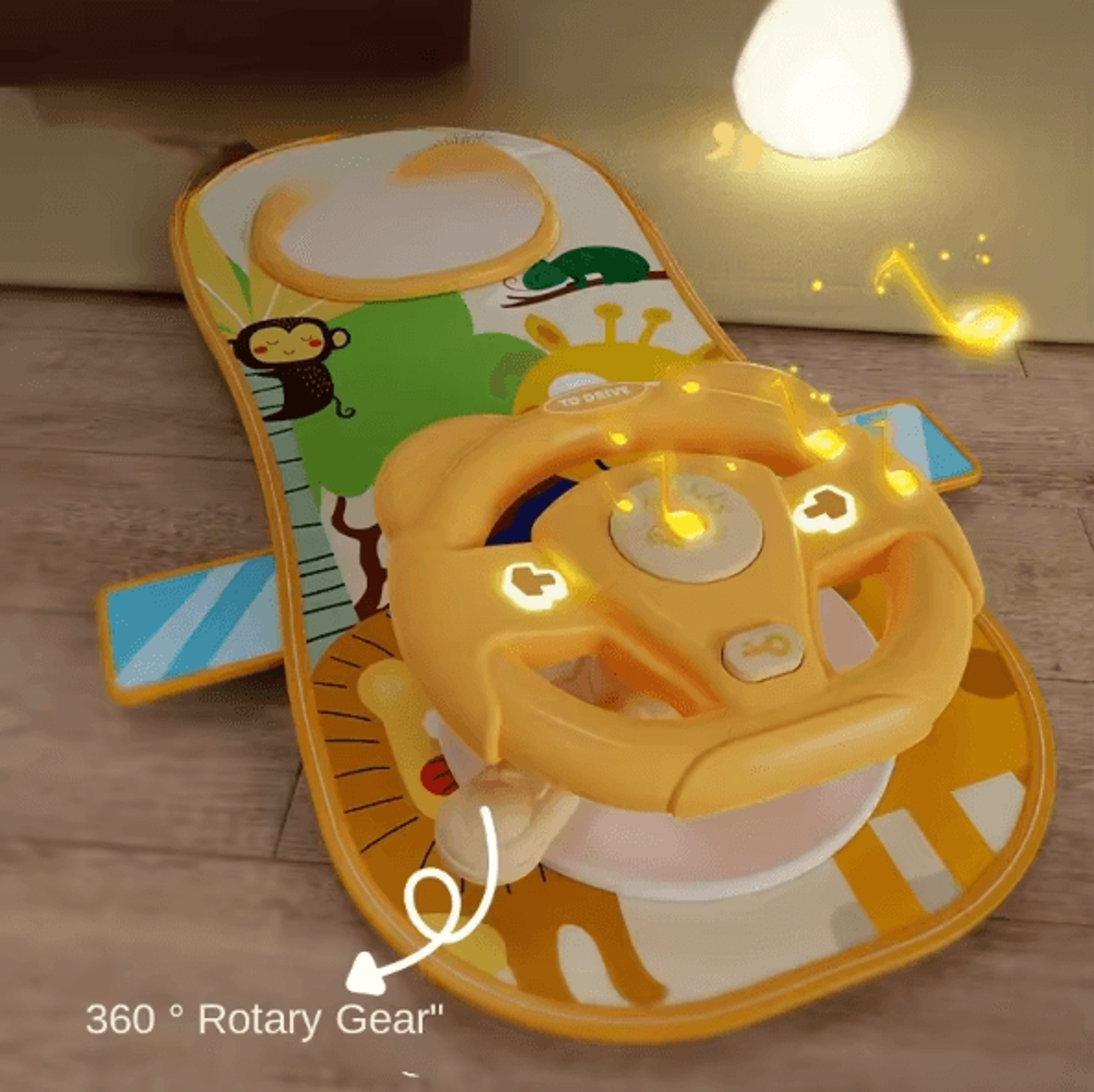 Interactive Baby Steering Wheel Toy With Lights Sounds  Driving Fun 3