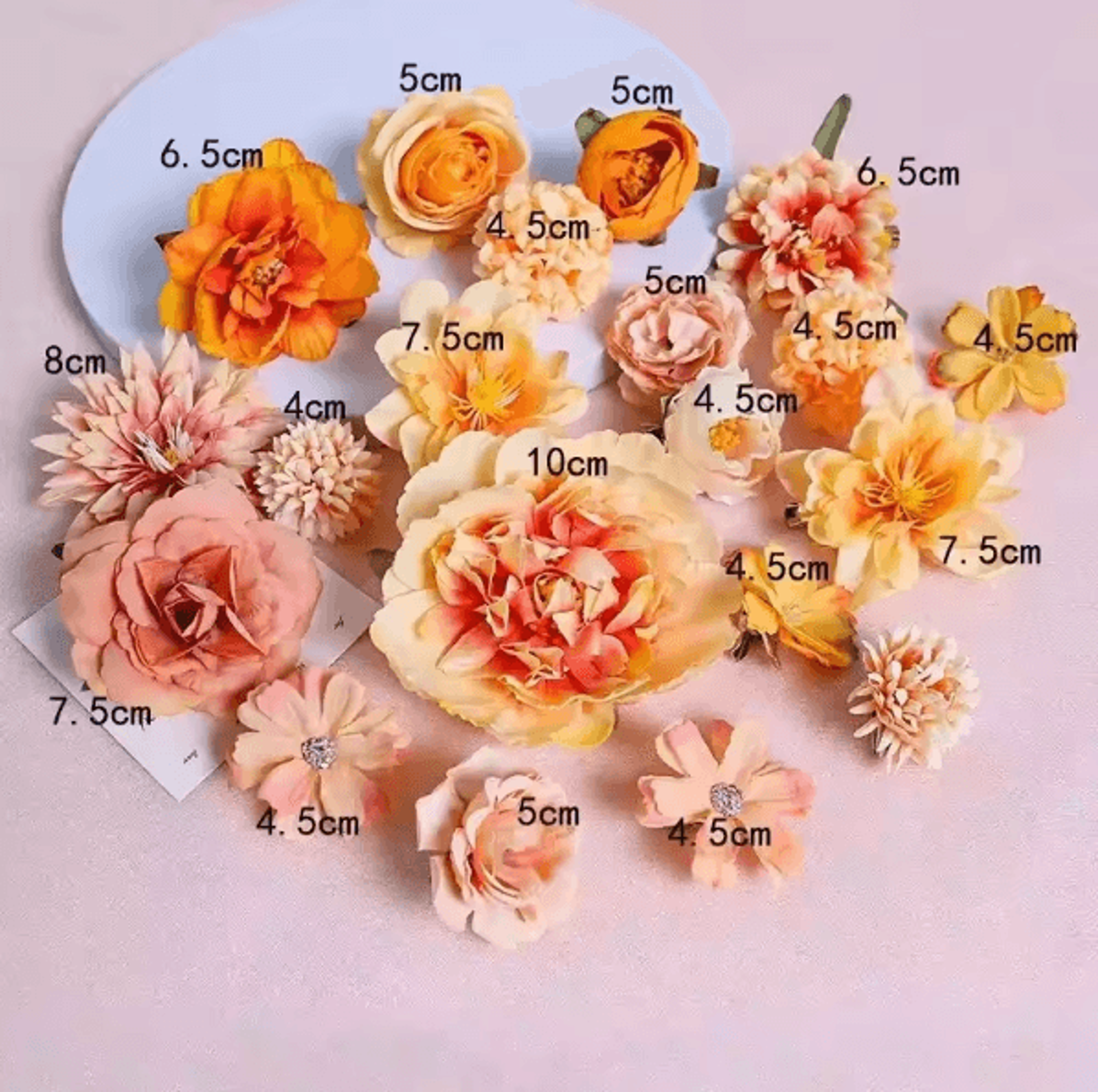 Mixed Artificial Silk Rose Flower Set For DIY Bouquets  Decor 4