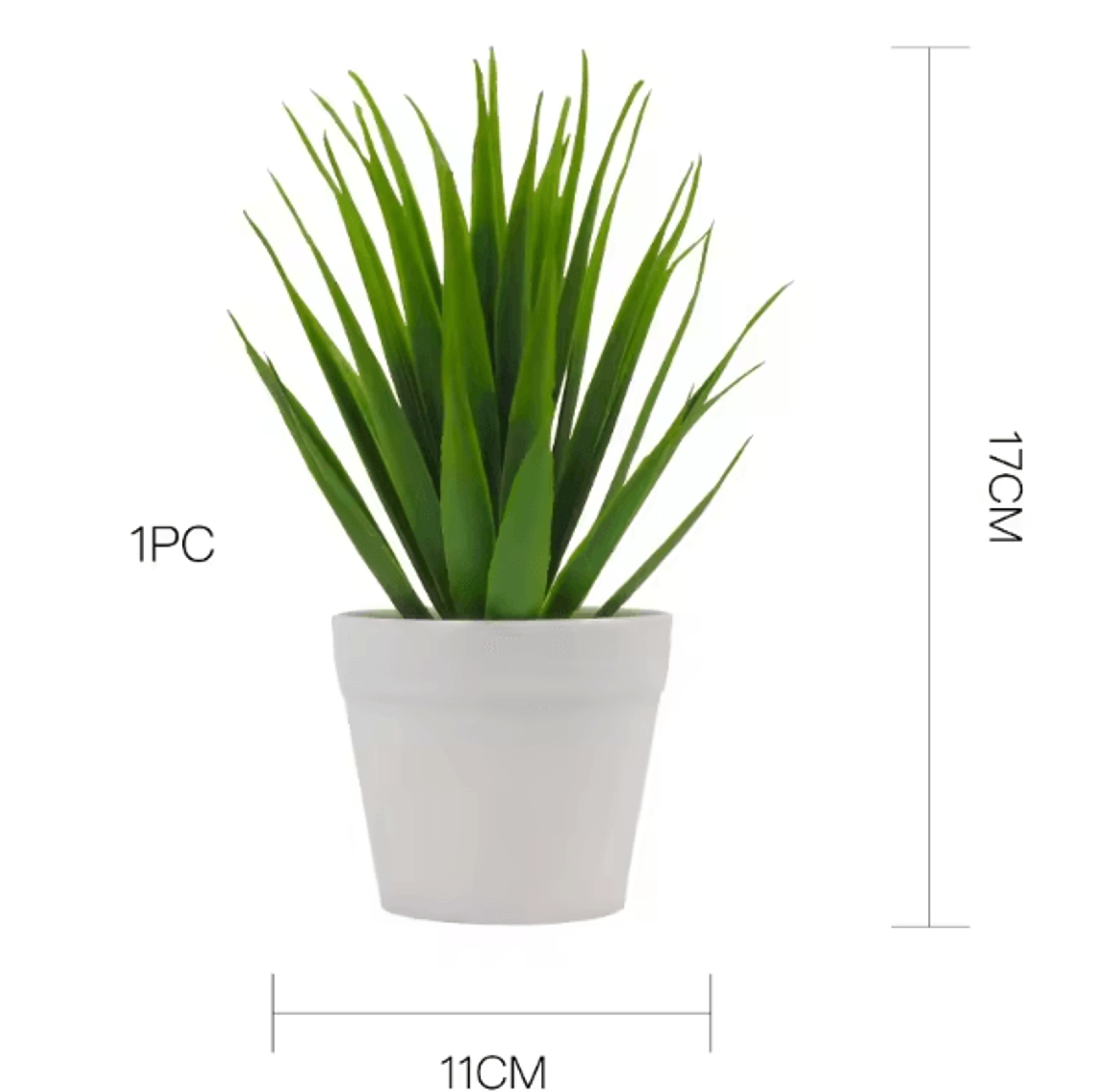 Realistic Mini Artificial Potted Plant  Stylish Desk  Home Decor Accent 3