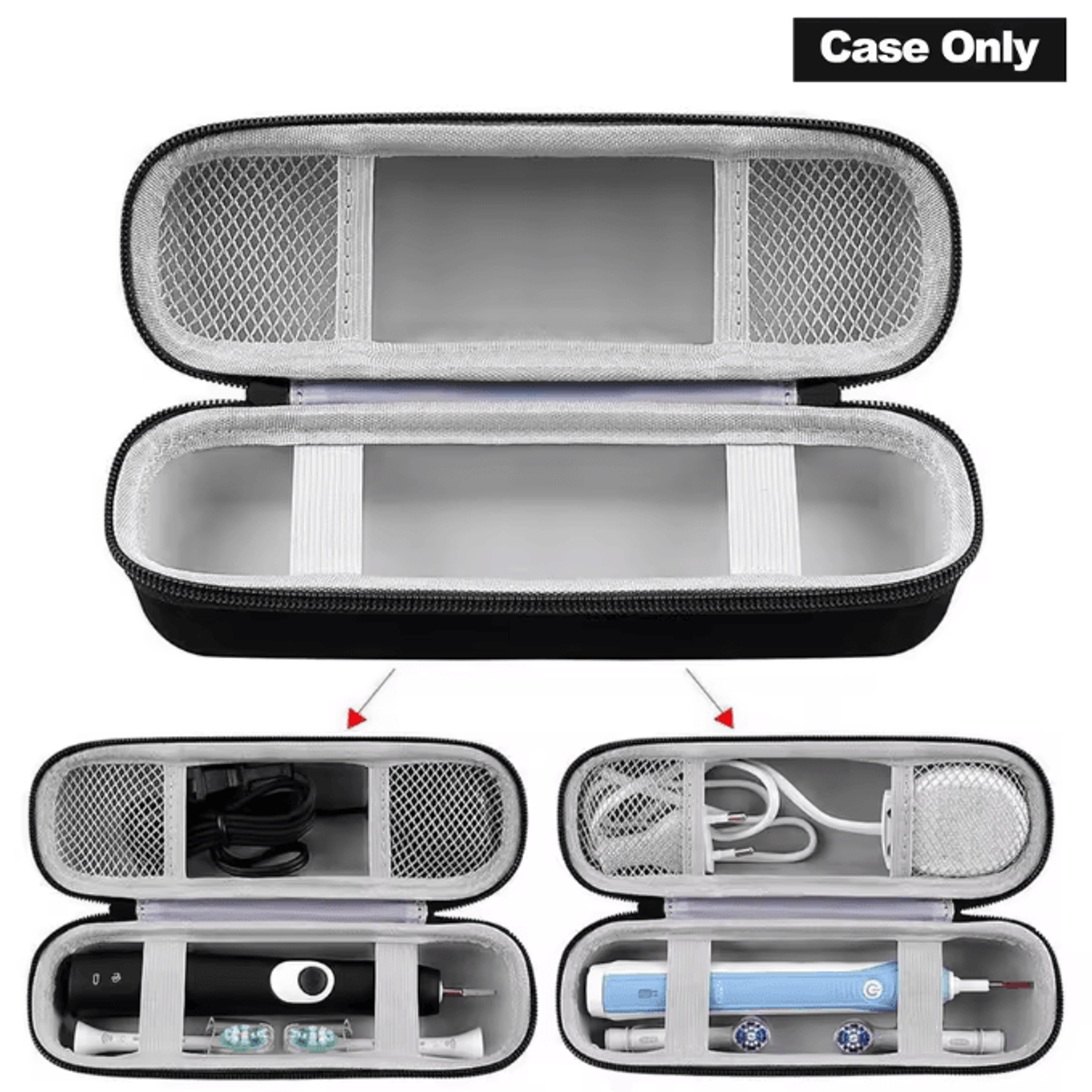 Portable EVA Electric Toothbrush Travel Case  Hard Shell Protective Storage Organizer 0