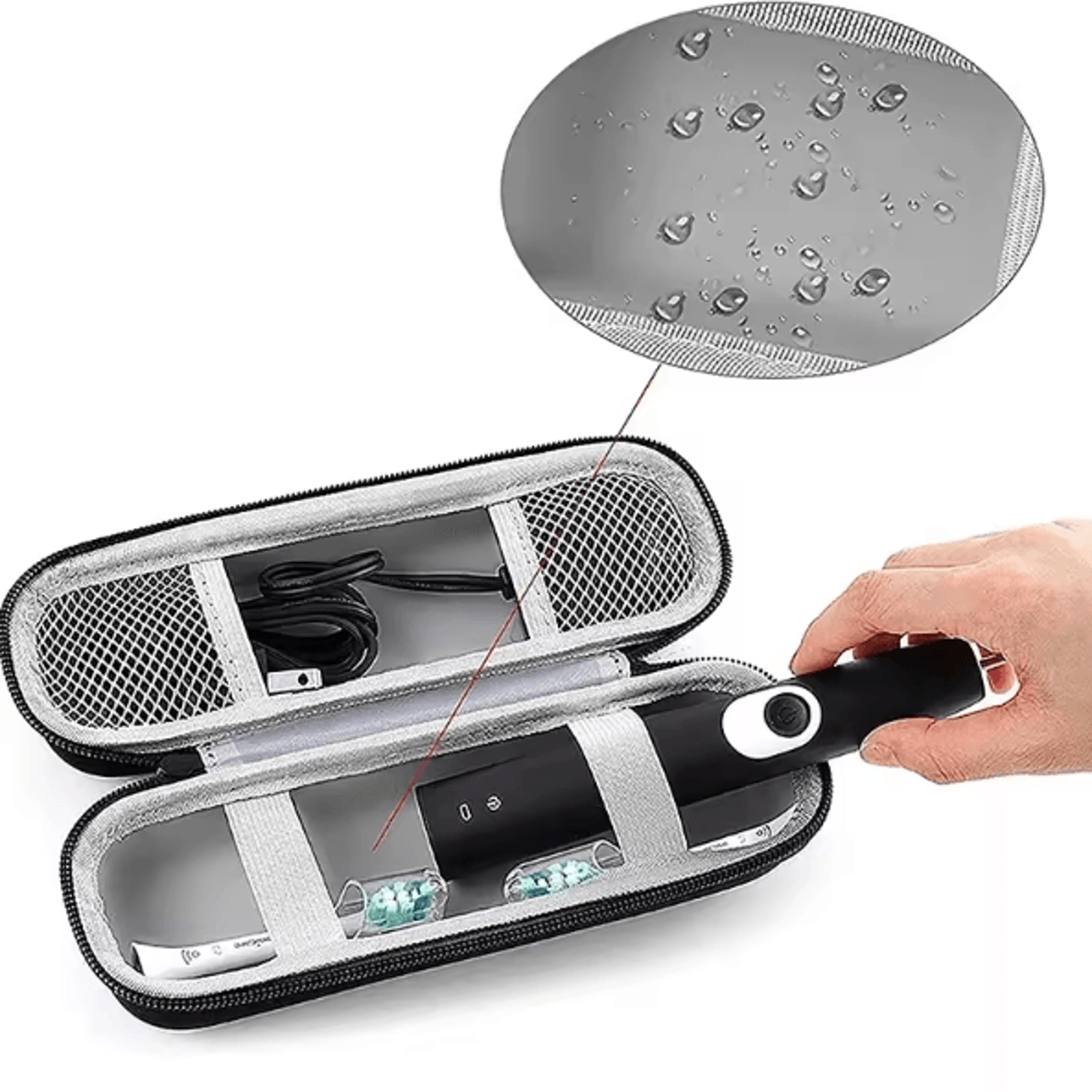 Portable EVA Electric Toothbrush Travel Case  Hard Shell Protective Storage Organizer 1
