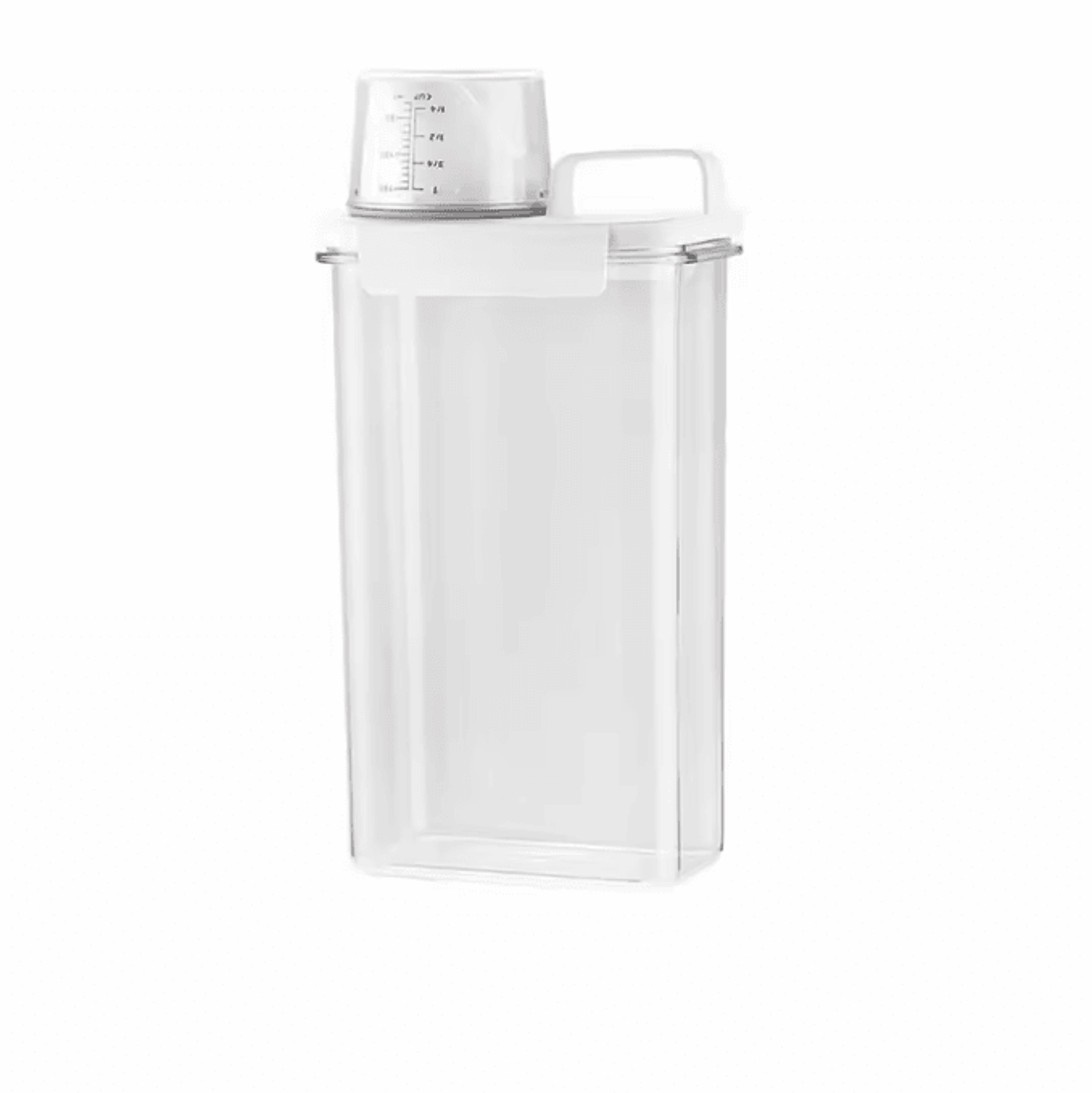 Airtight Laundry Detergent Dispenser  Clear Powder Storage Container With Pour Spout 6