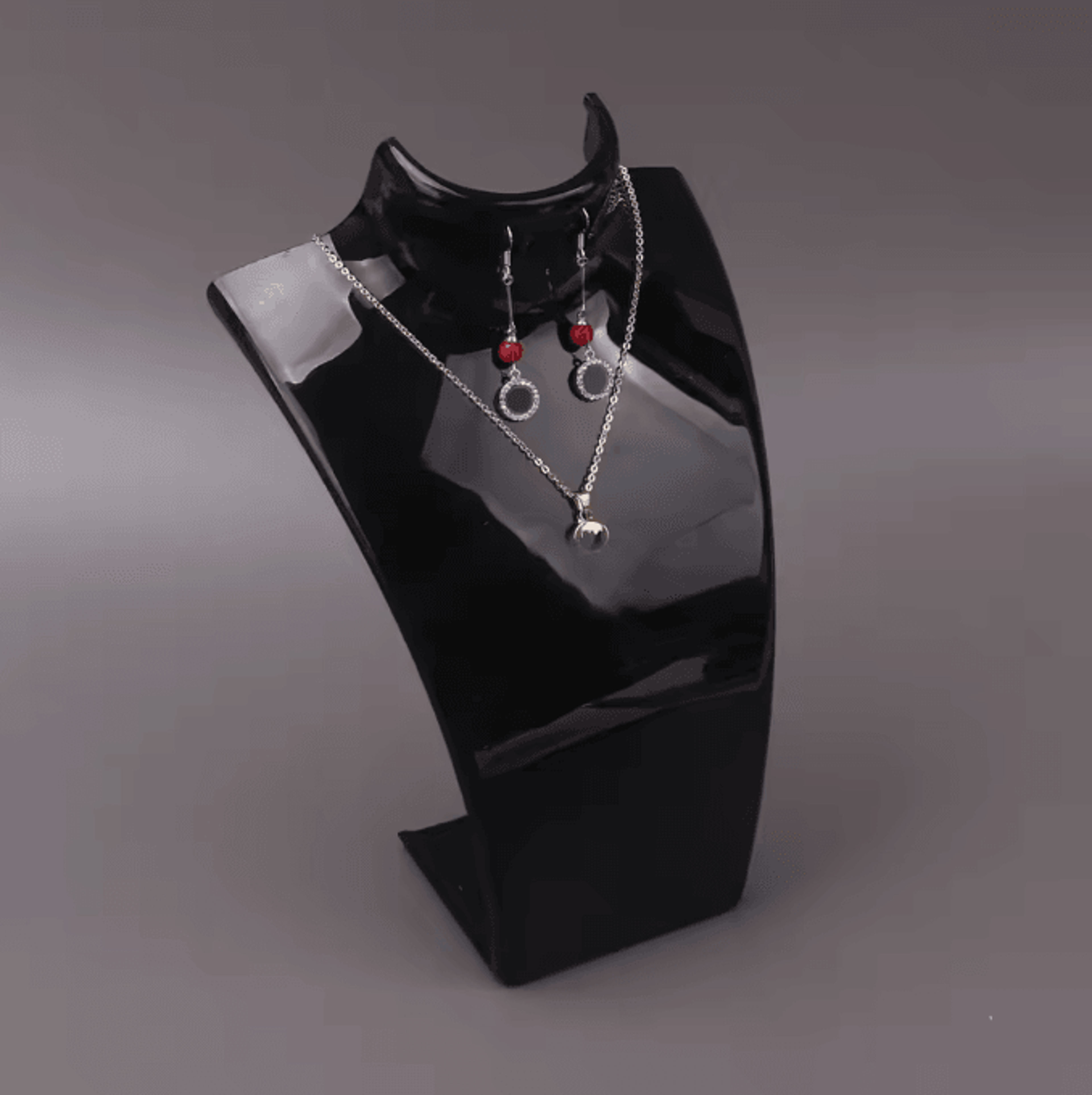 LuxeForm Jewelry Mannequin Bust Stand Necklace Display Holder For Earrings Pendant Showcase Elegant 5