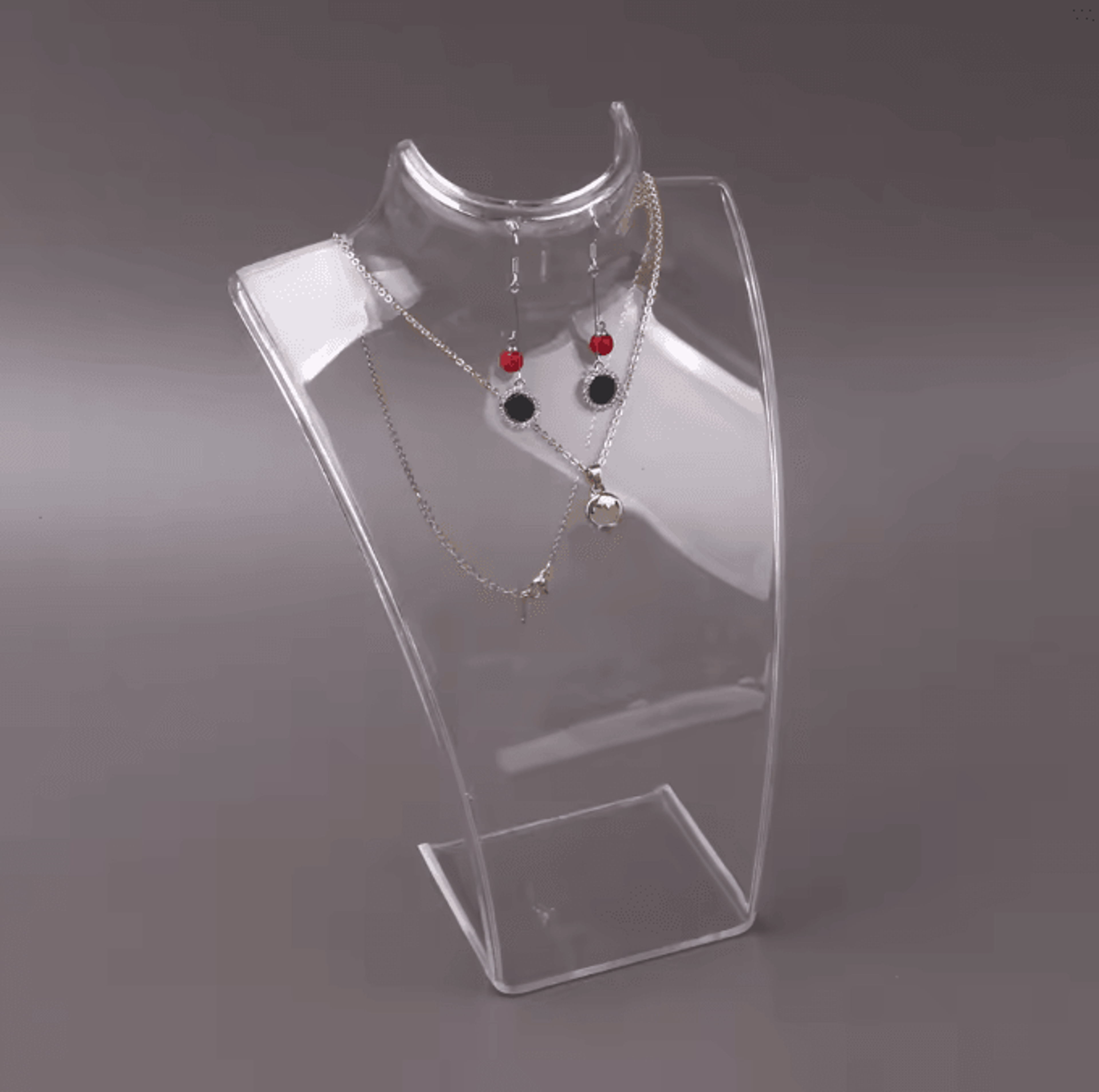 LuxeForm Jewelry Mannequin Bust Stand Necklace Display Holder For Earrings Pendant Showcase Elegant 6