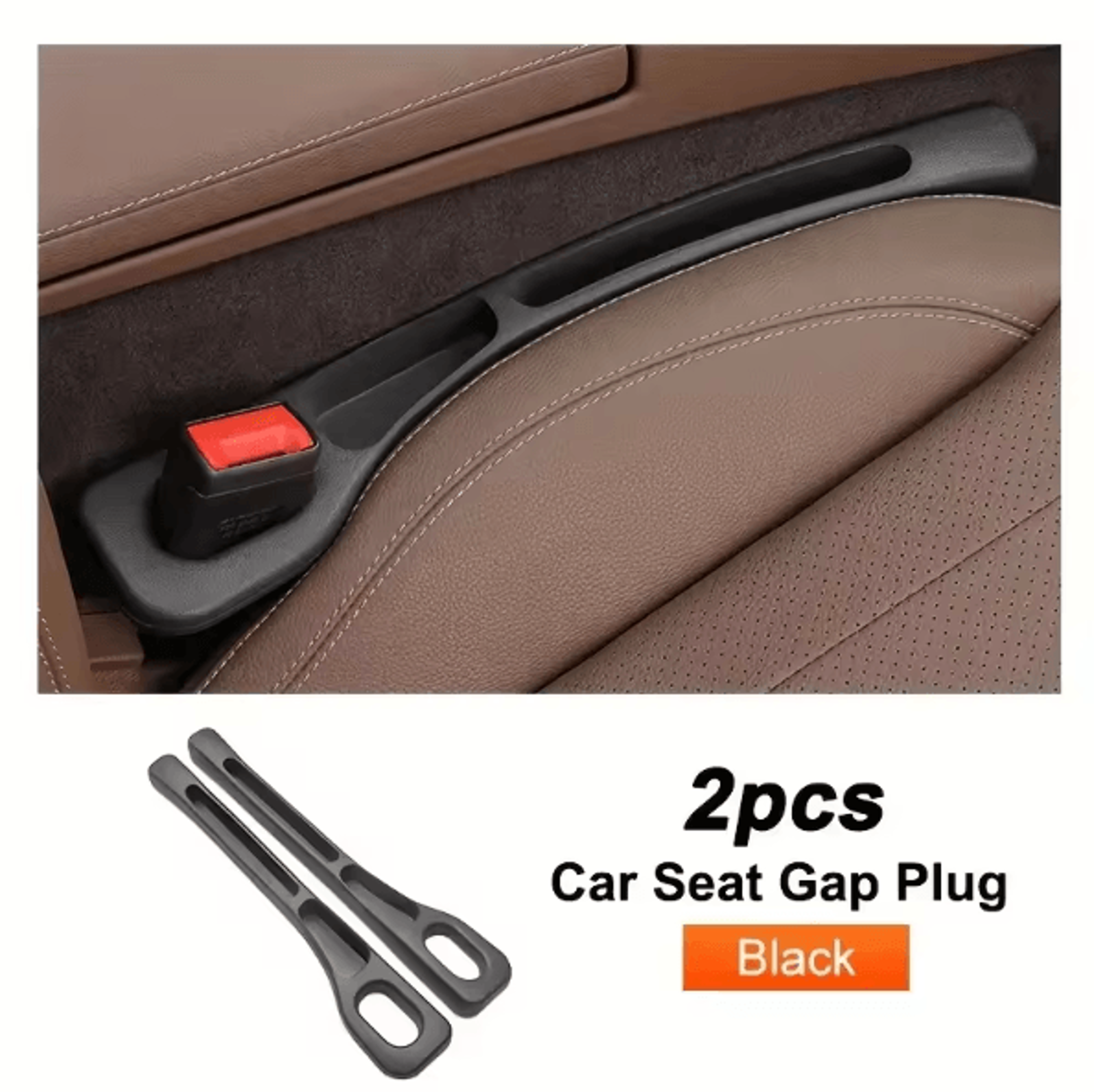 GapGuard Universal Car Seat Gap Filler 2PCS Leak Proof Seat Gap Plug Strip AntiDrop Organizer For P 6