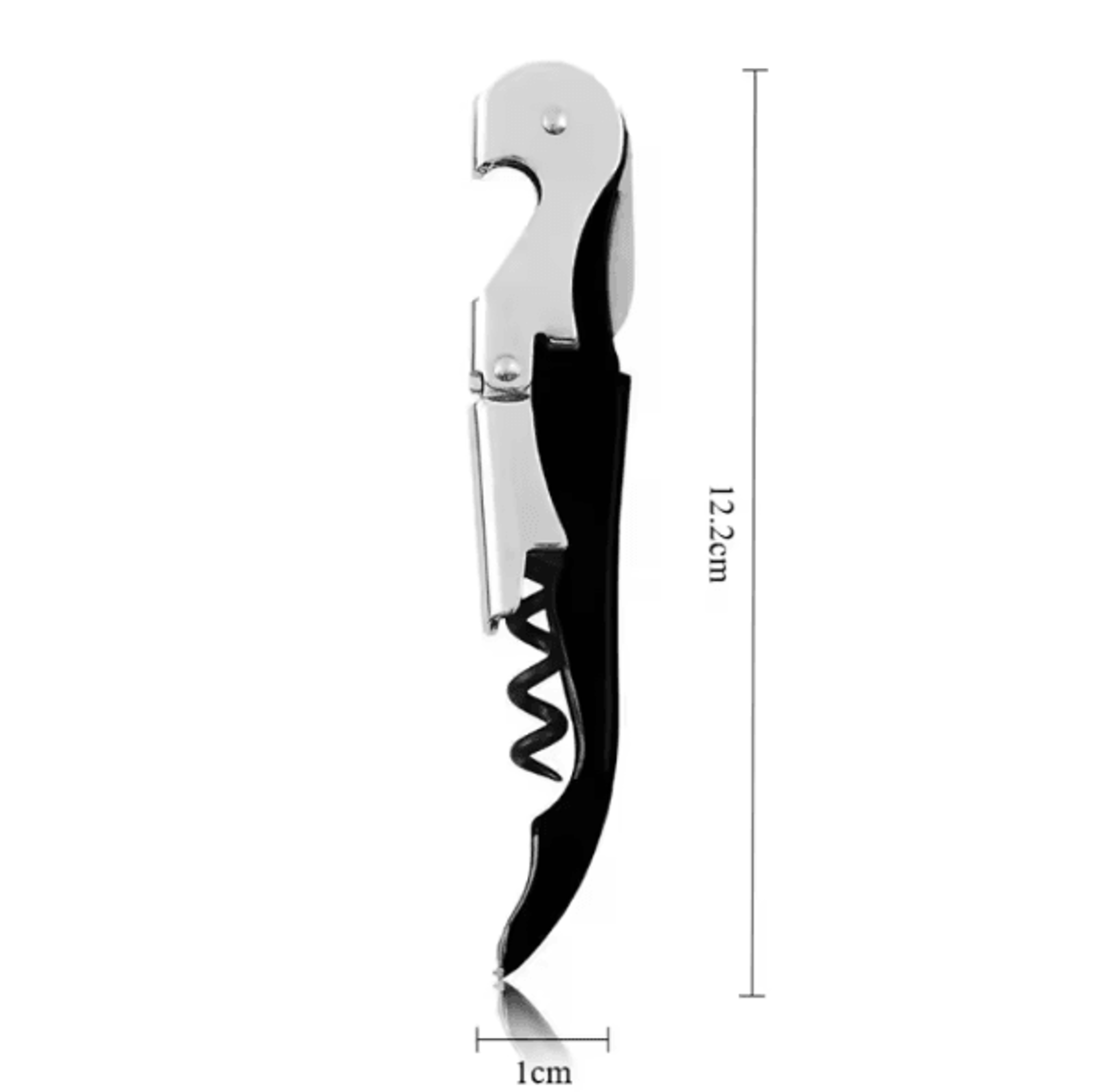 VinoEase 3in1 MultiFunction Wine  Beer Bottle Opener With Corkscrew  Foil Cutter Portable 4