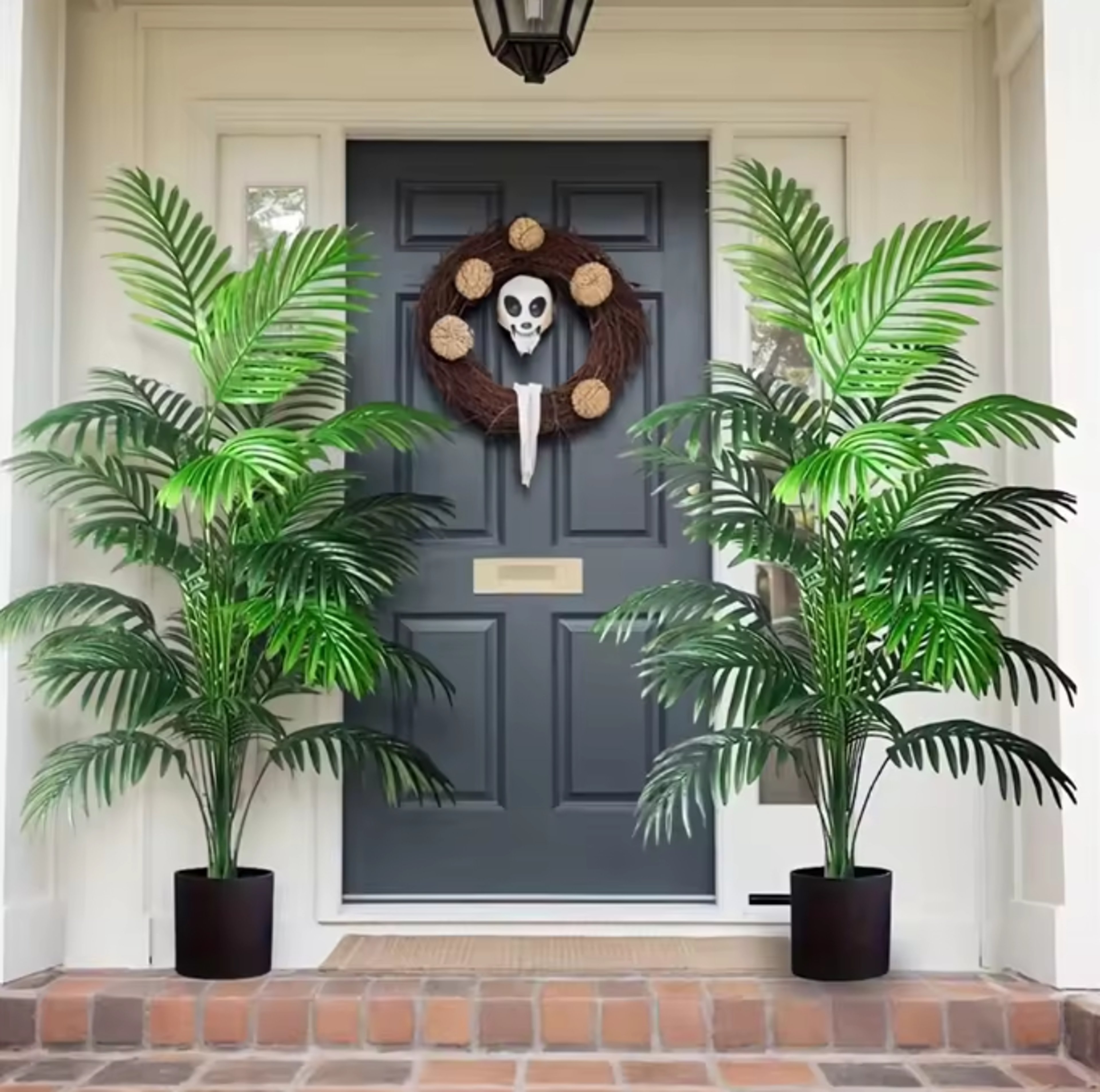 24-Leaf Areca Palm Artificial Plant – Lush Potted Indoor Greenery Decor – view 1