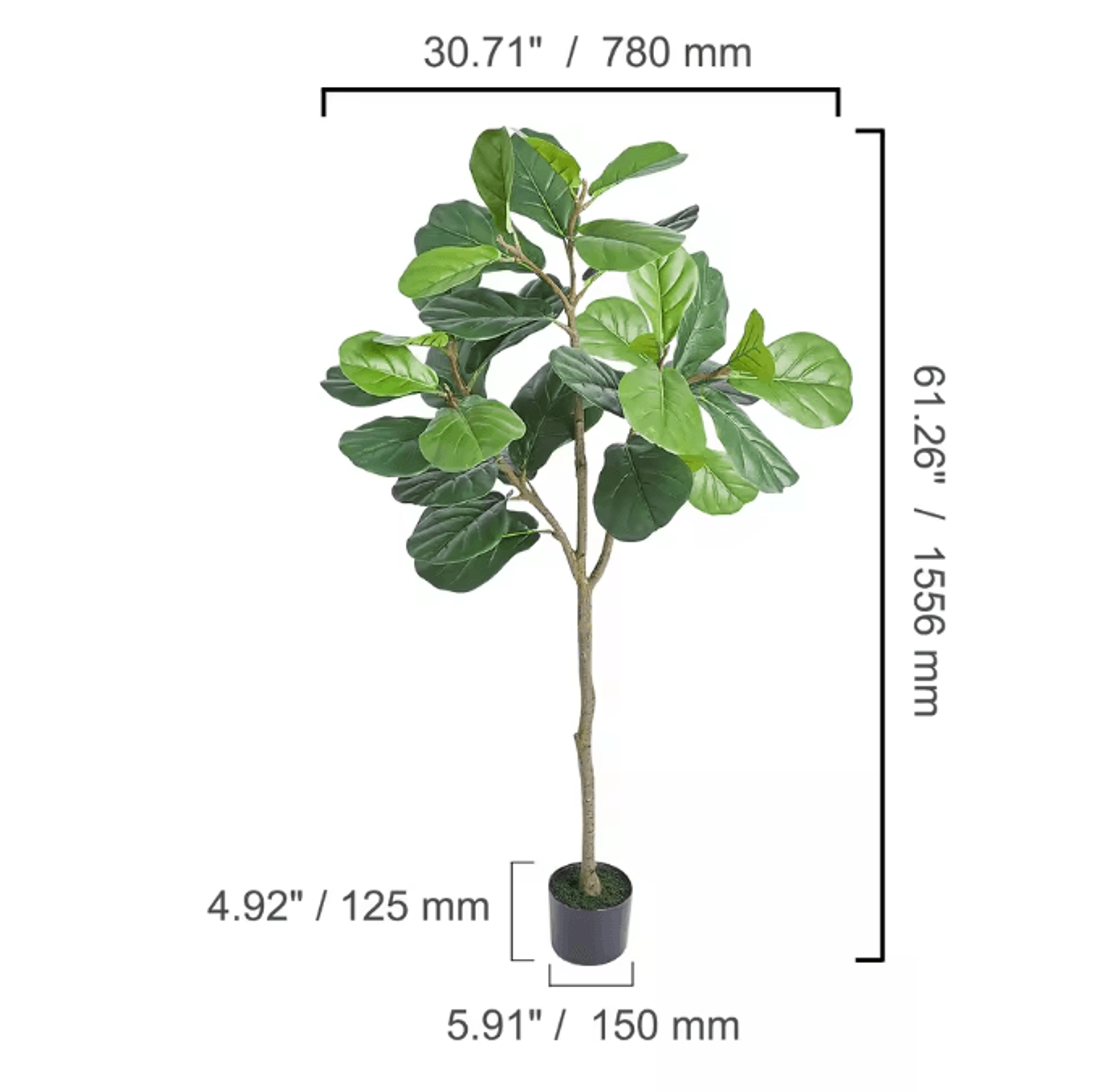 SucceBuy Artificial Olive Tree 46FT  Realistic Faux Olive Tree Indoor With AntiTip Base  LowMainten 5