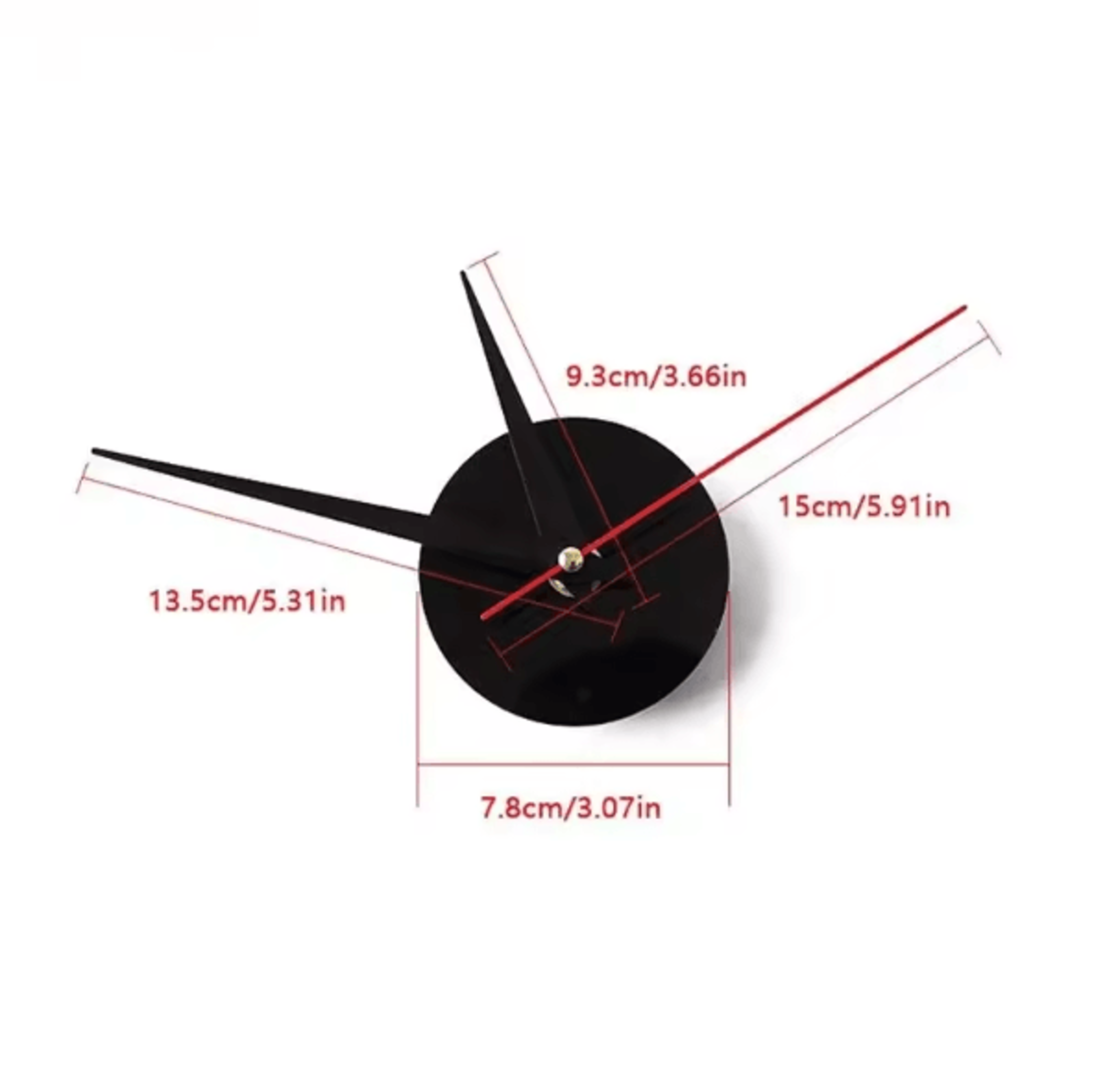 Large DIY 3D Wall Clock  Modern Acrylic Mirror Frameless Wall Clock Decor For Living Room  Home 3