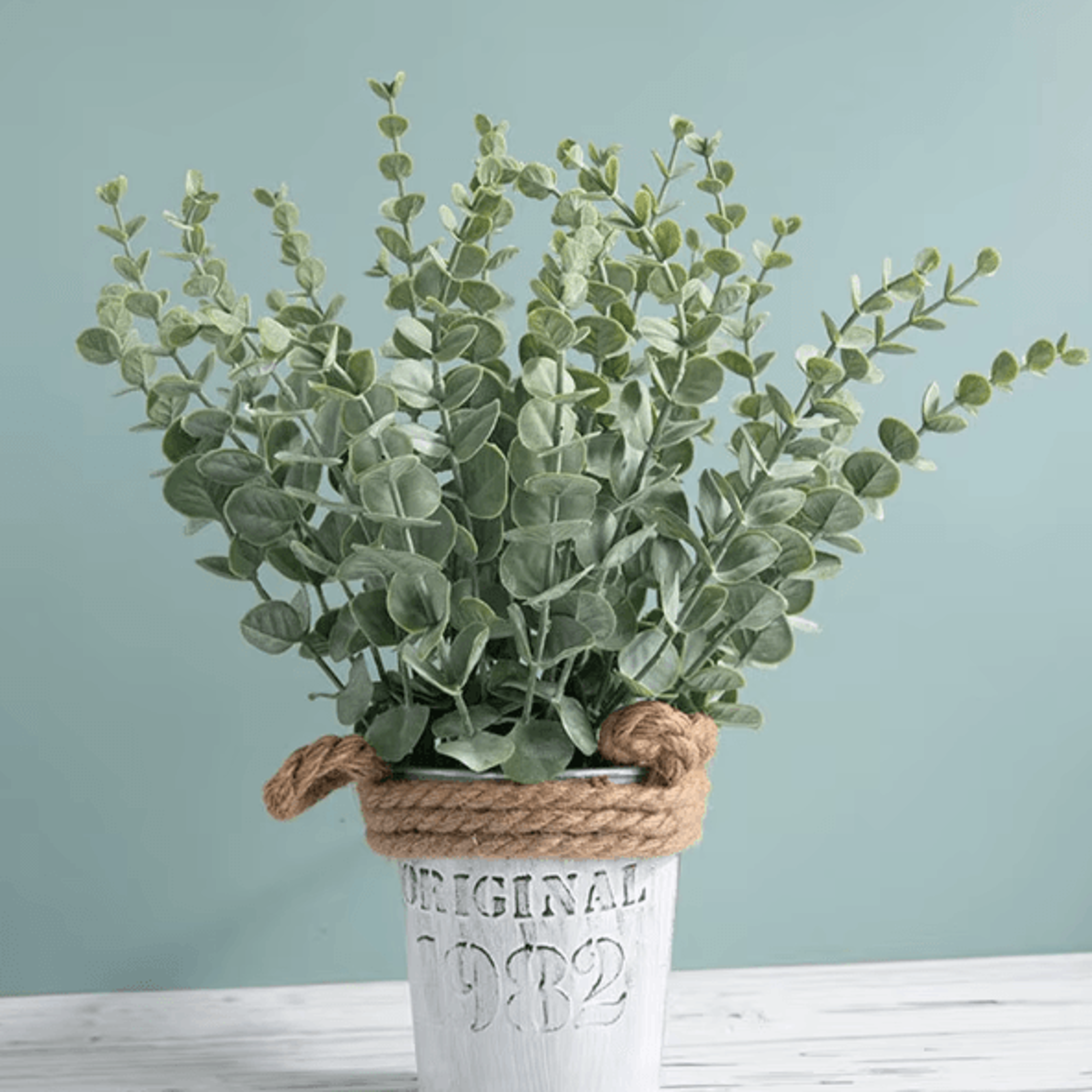 20PCS Artificial Eucalyptus Stems  Realistic Faux Greenery Leaves For Wedding Centerpieces  Home De 3