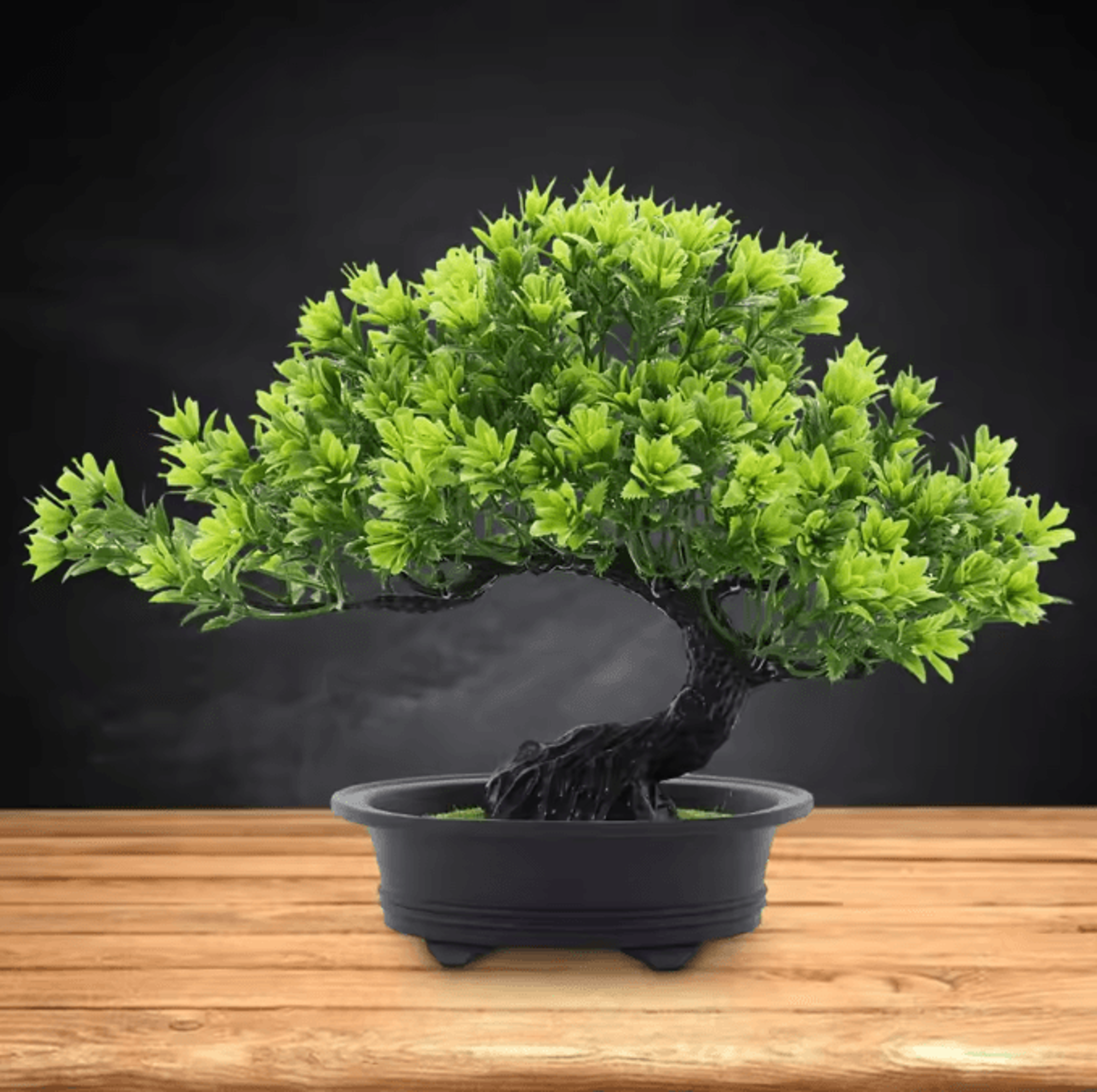 Artificial Japanese Pine Bonsai Tree  Realistic Mini Bonsai Plant For Desk Home  Office Decor 7