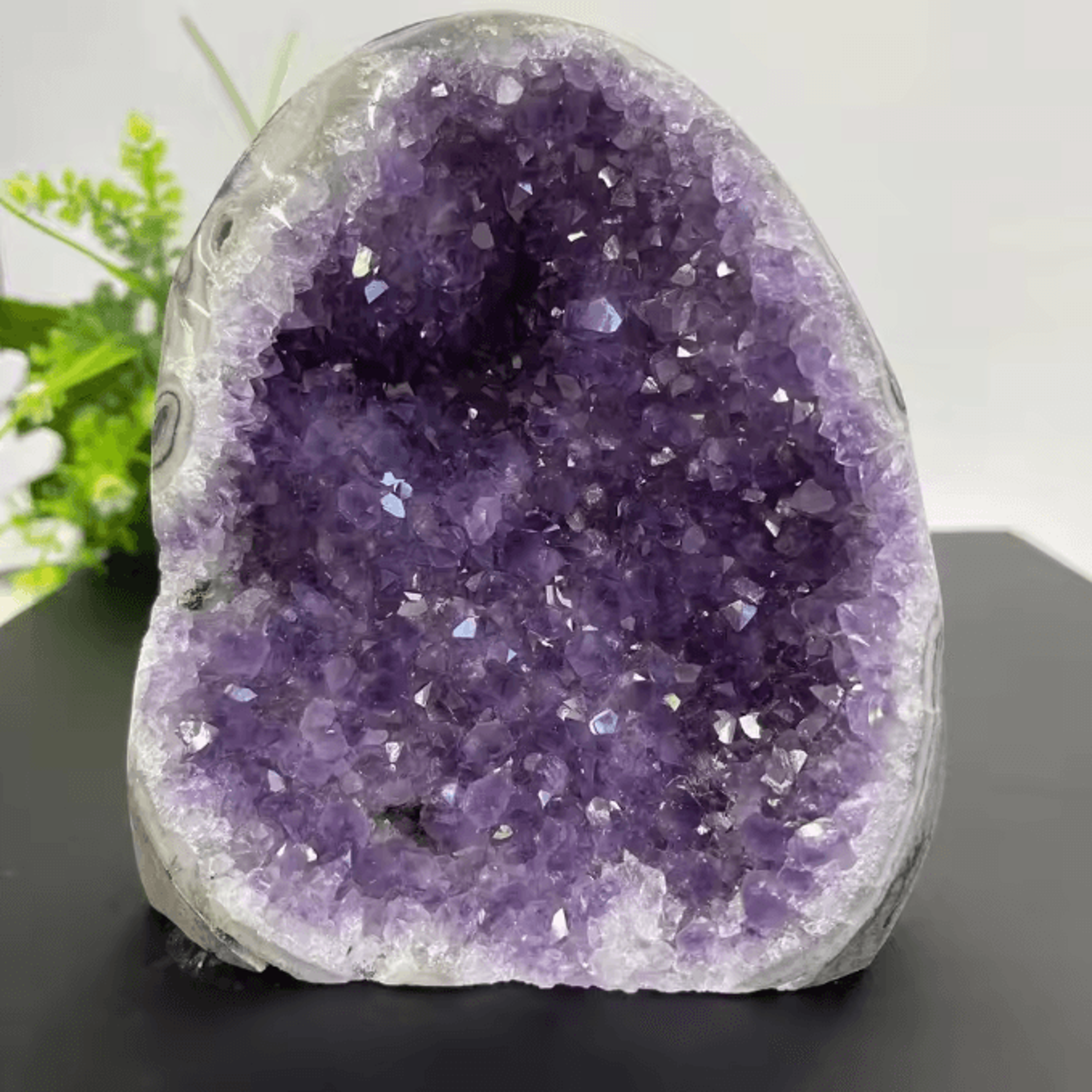 Natural Amethyst Crystal Cluster Geode  Raw Quartz Healing Stone For Home Decor  Spiritual Energy 2
