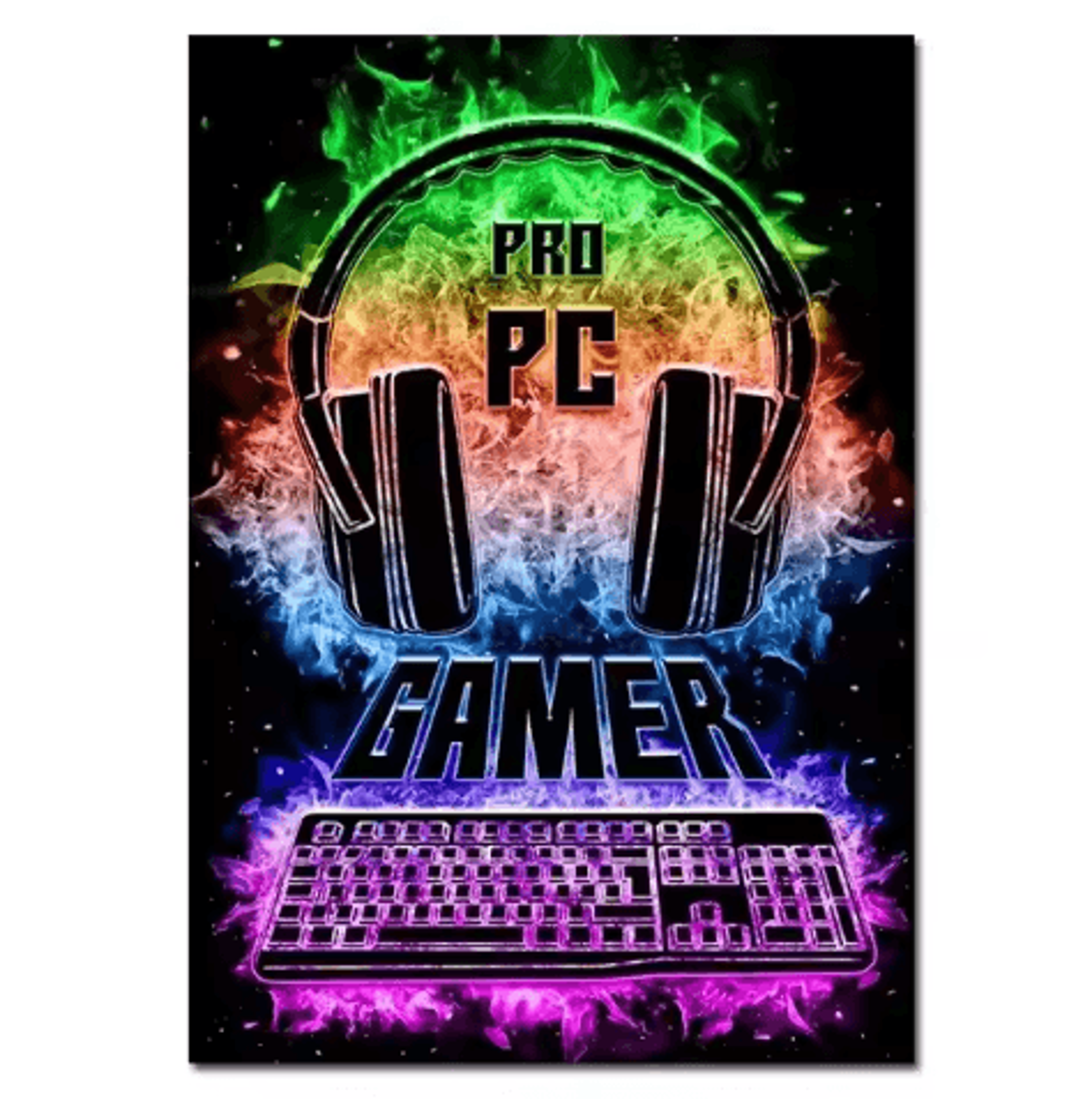 3PCS Gaming Wall Art Canvas Set  Punk Style Gamepad Posters For Gamer Room Decor  Boys Bedroom 4