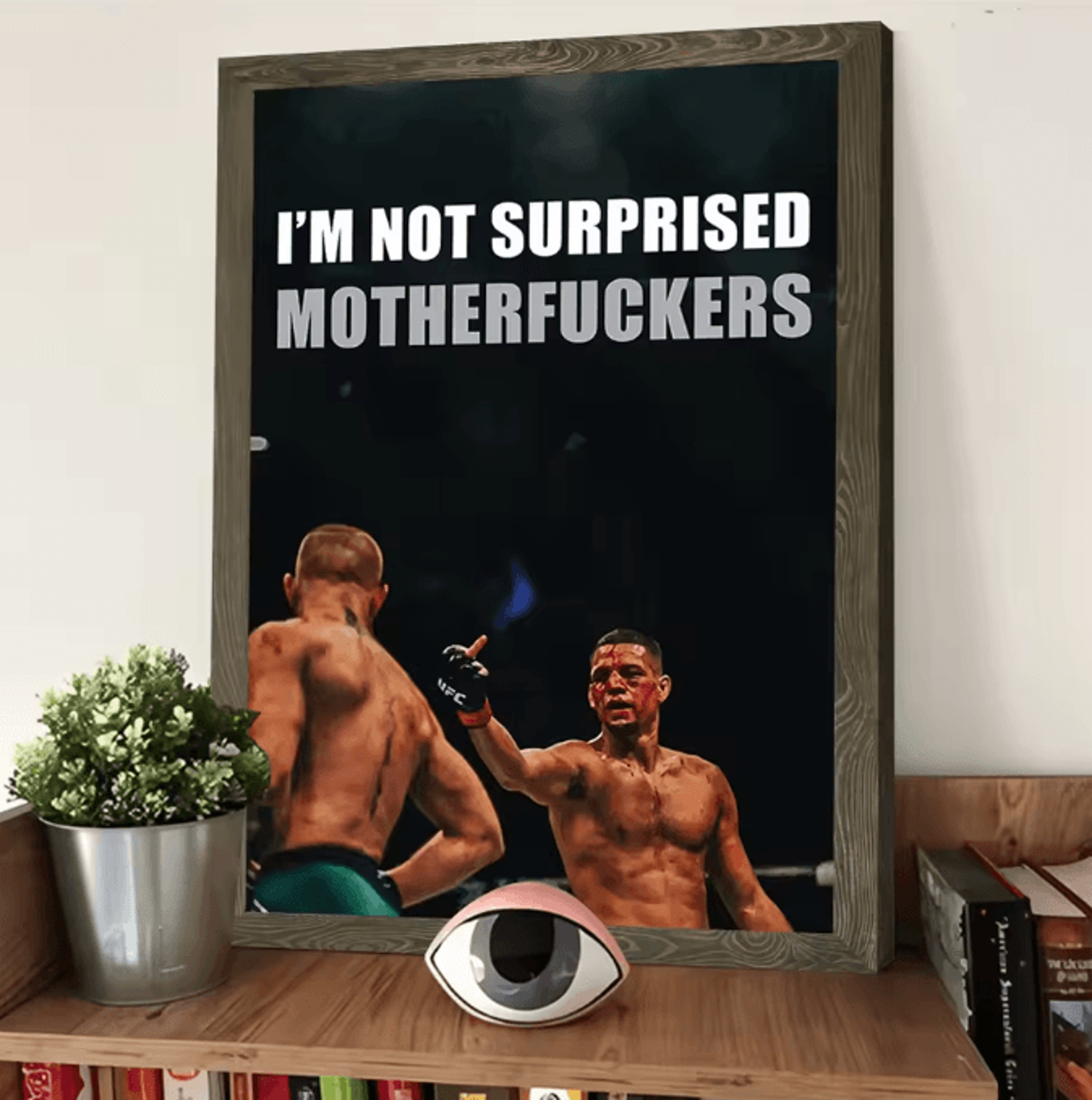 Custom Nate Diaz Poster Canvas Wall Art  UFC Fighter Decor For Living Room  Gym Unframed Modern Pri 3
