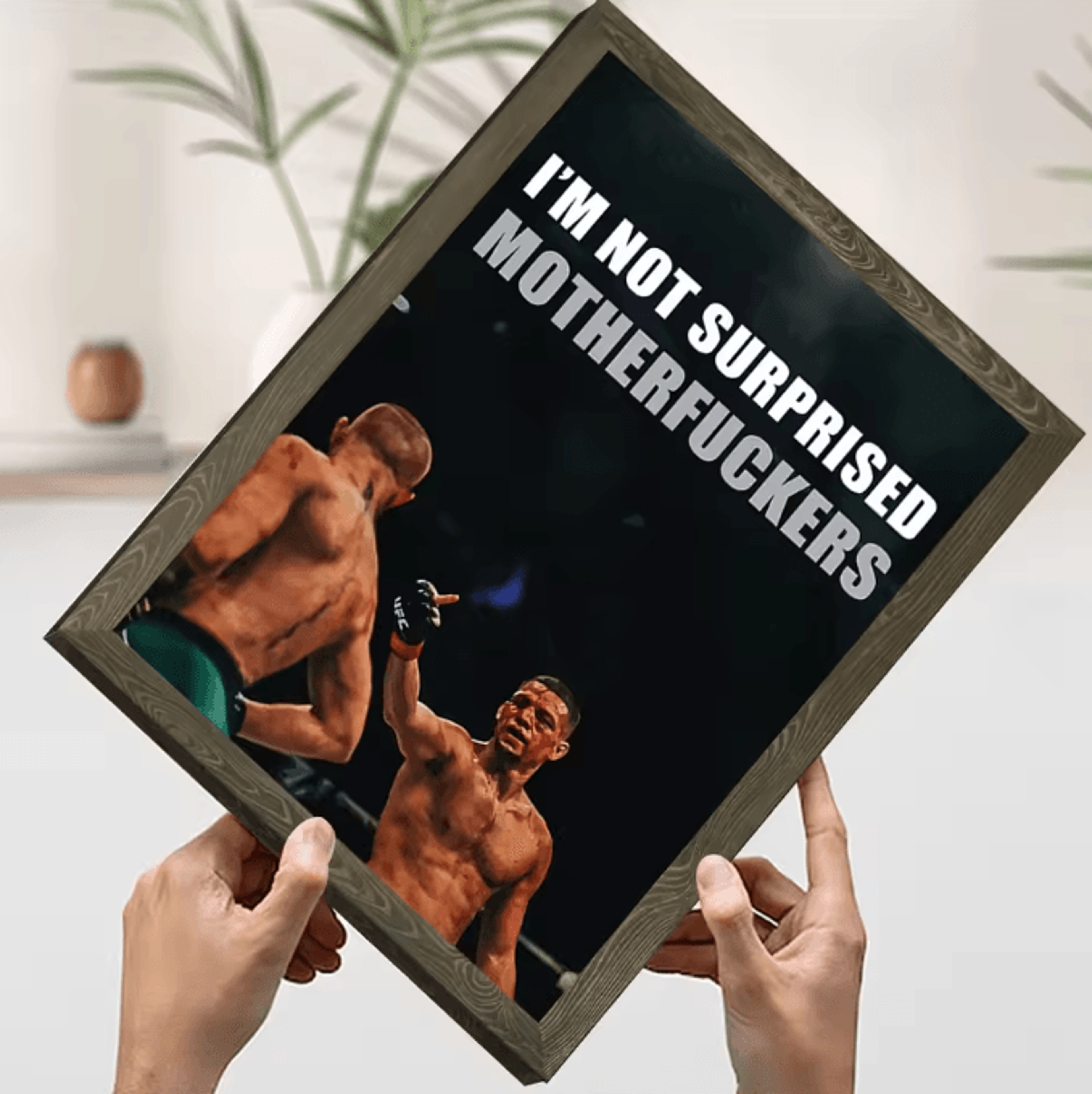 Custom Nate Diaz Poster Canvas Wall Art  UFC Fighter Decor For Living Room  Gym Unframed Modern Pri 6
