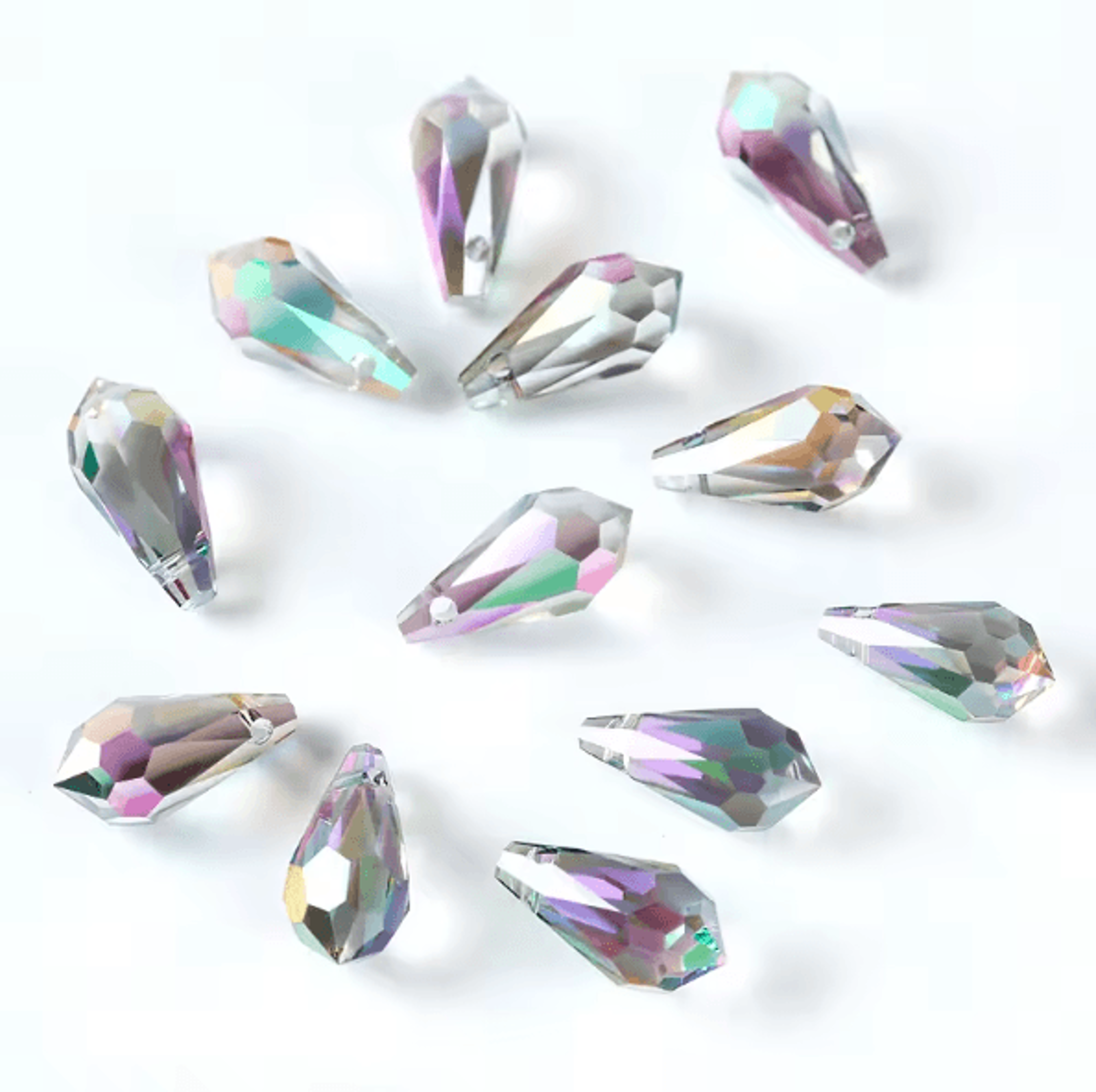 Teardrop Crystal Glass Beads  Faceted Pear Shape Jewelry Making Beads For DIY Crafts 6
