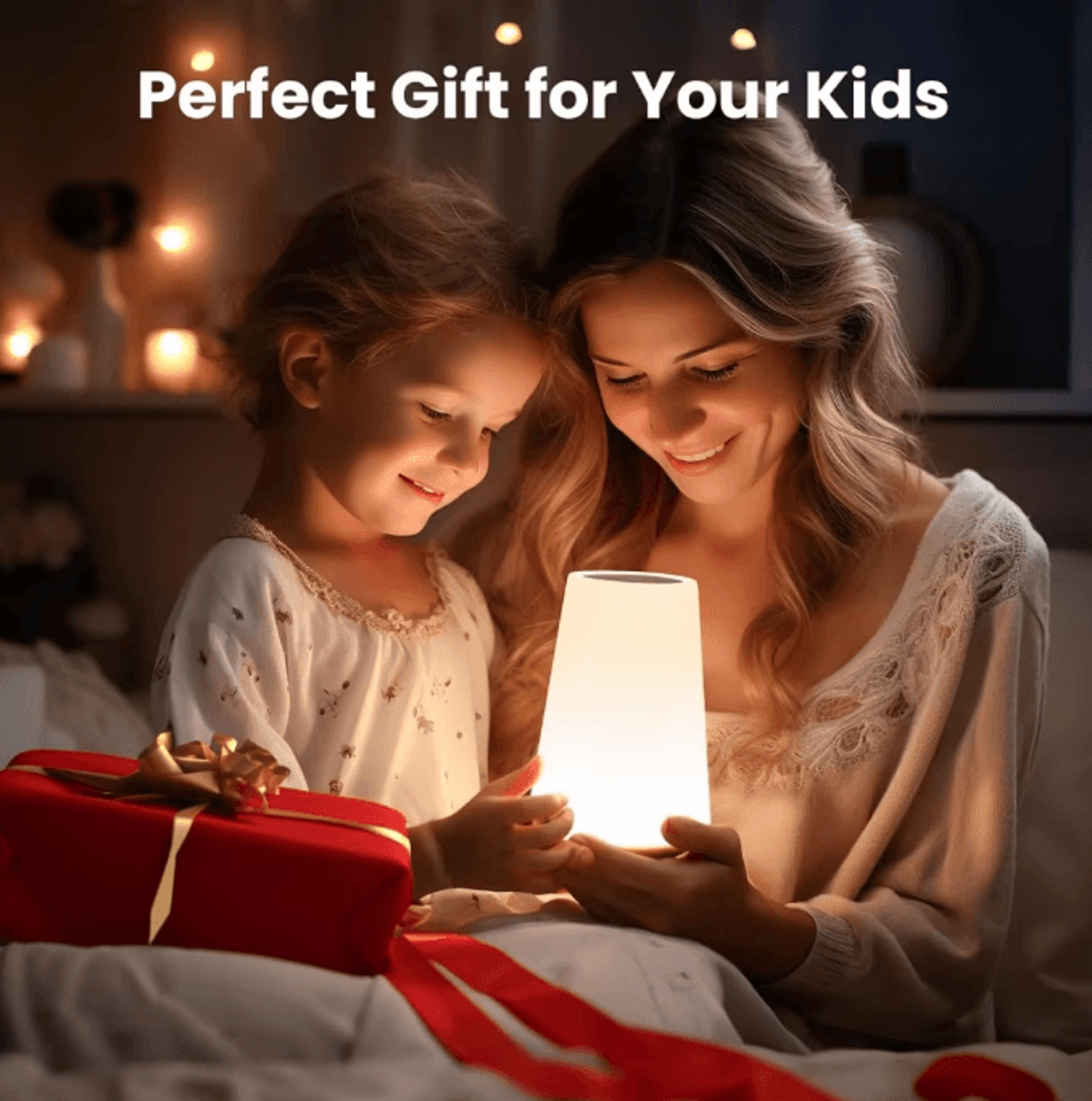 USB Rechargeable RGB Touch Lamp  13 Color Changing Bedside Night Light With Dimmable Control 5
