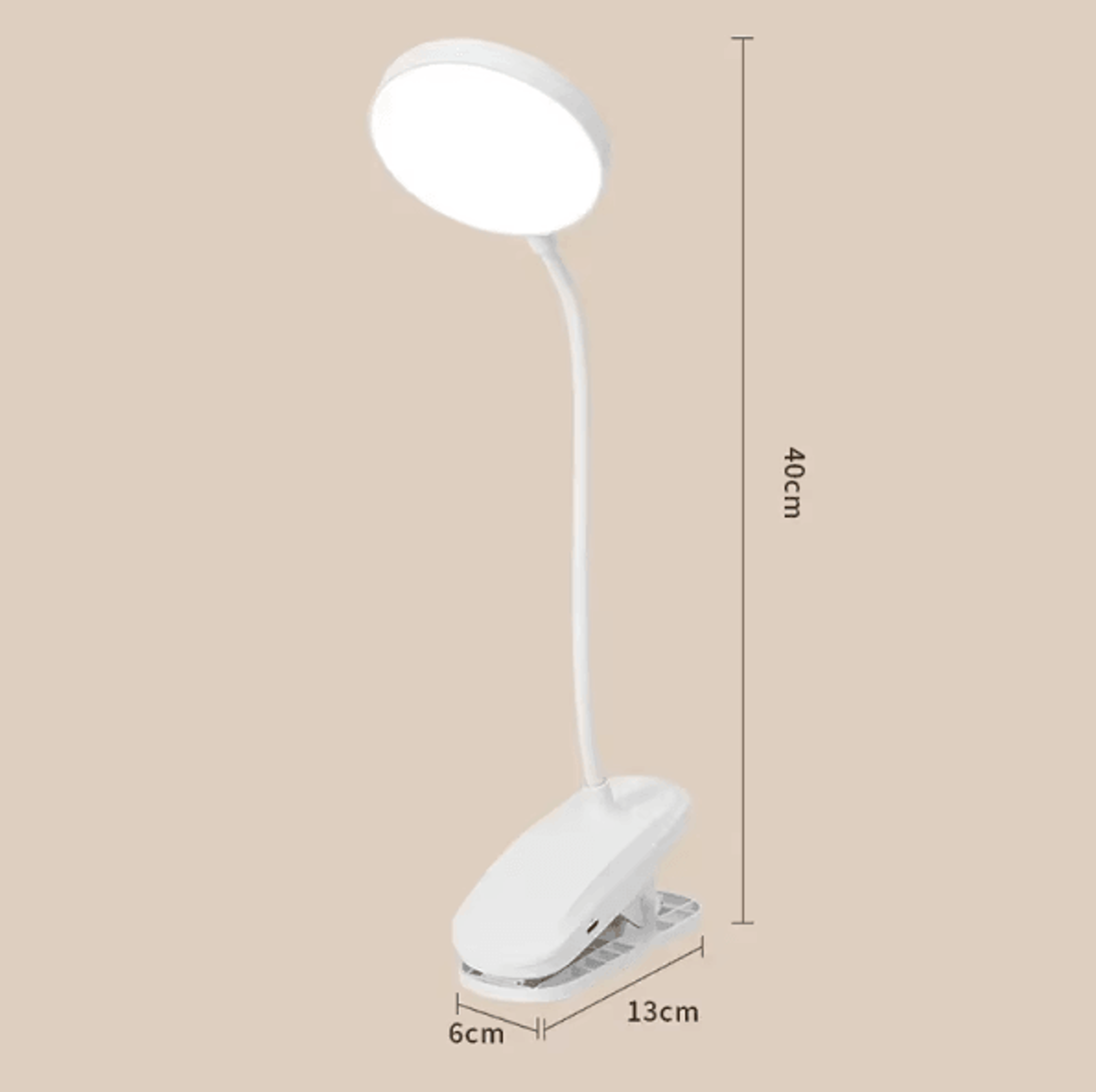 Foldable LED Desk Lamp Rechargeable Mini Table Light With Touch Dimming 3 Modes Eye Protection Stud 5