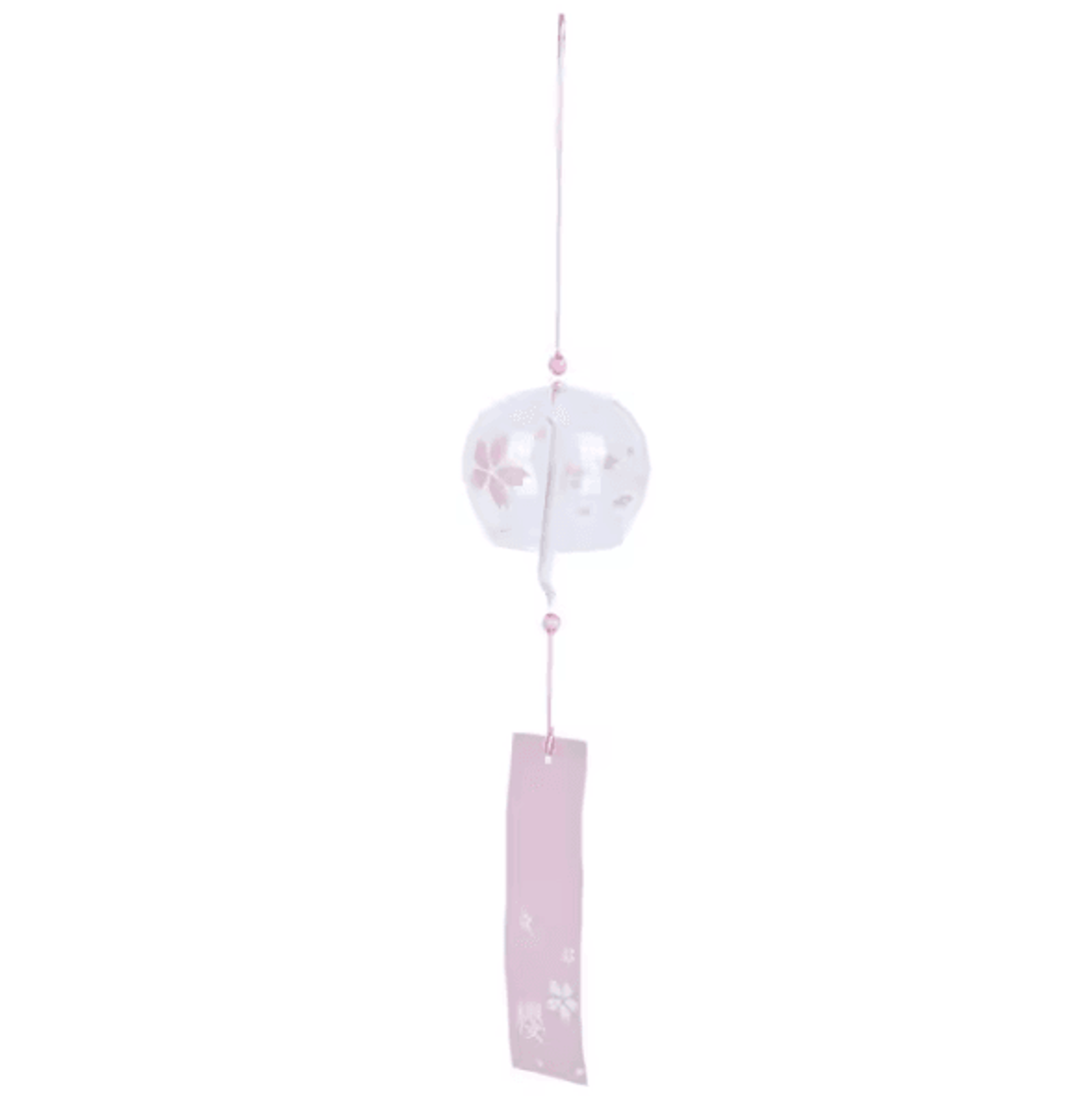 Japanese Sakura Wind Chime Glass Furin Bell Cherry Blossom Hanging Decor For Home Garden Balcony 5