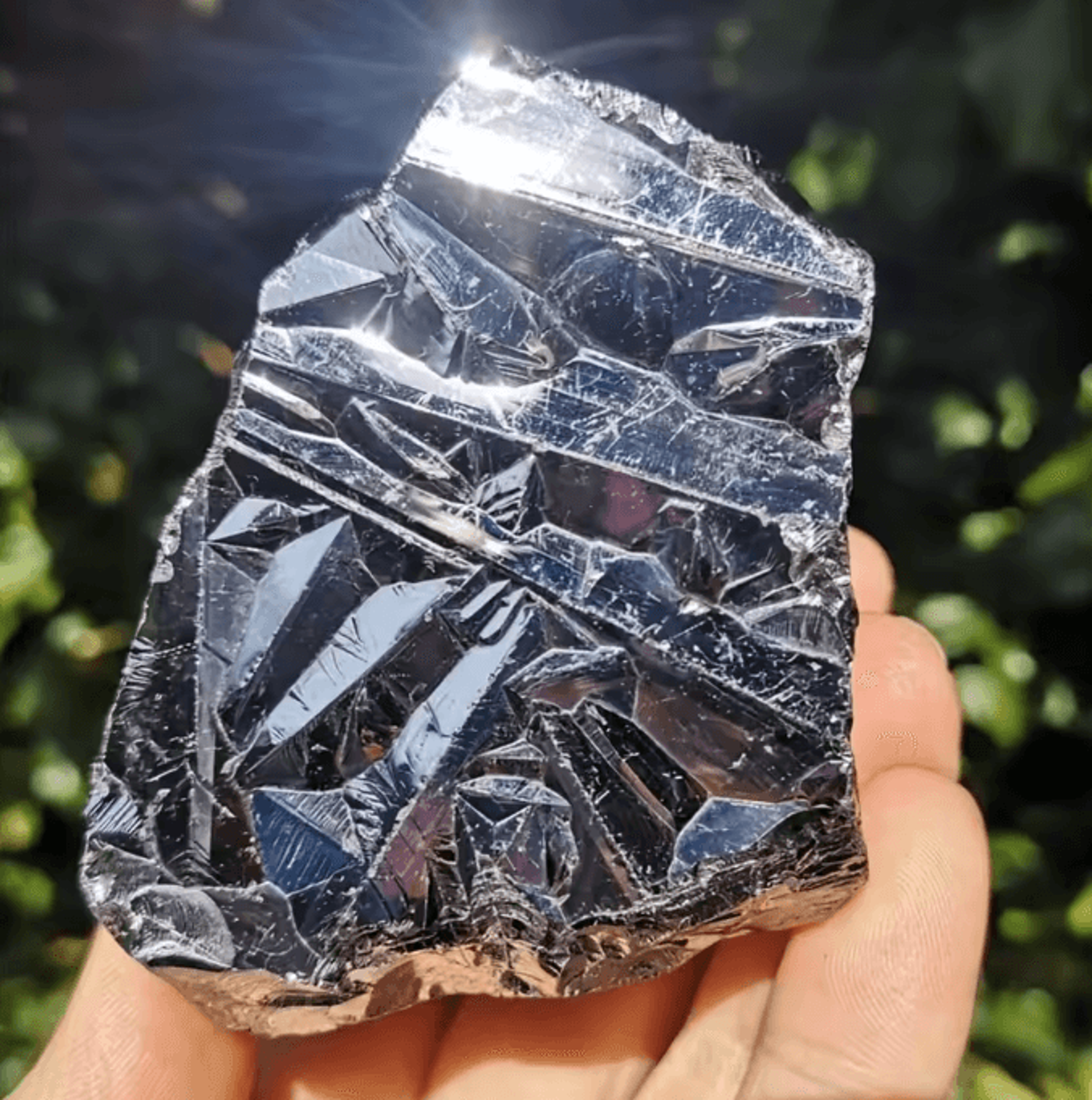 Terahertz Stone Rough Metallic Mineral Crystal Specimen For Healing Decor And Collection 0