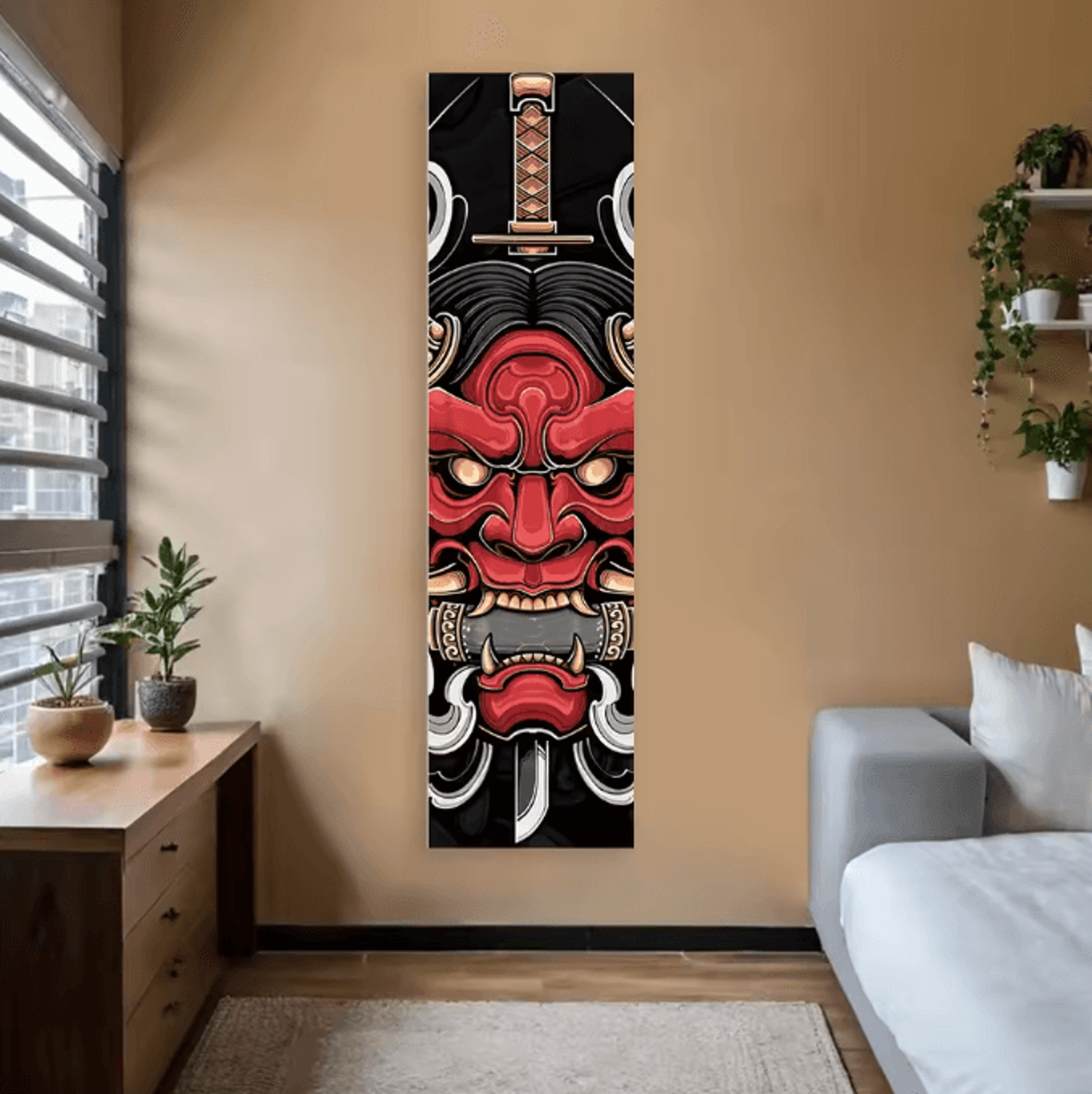 Japanese Wave Tapestry Red Sun Wall Hanging Aesthetic Ocean Landscape Decor For Bedroom Living Room 3