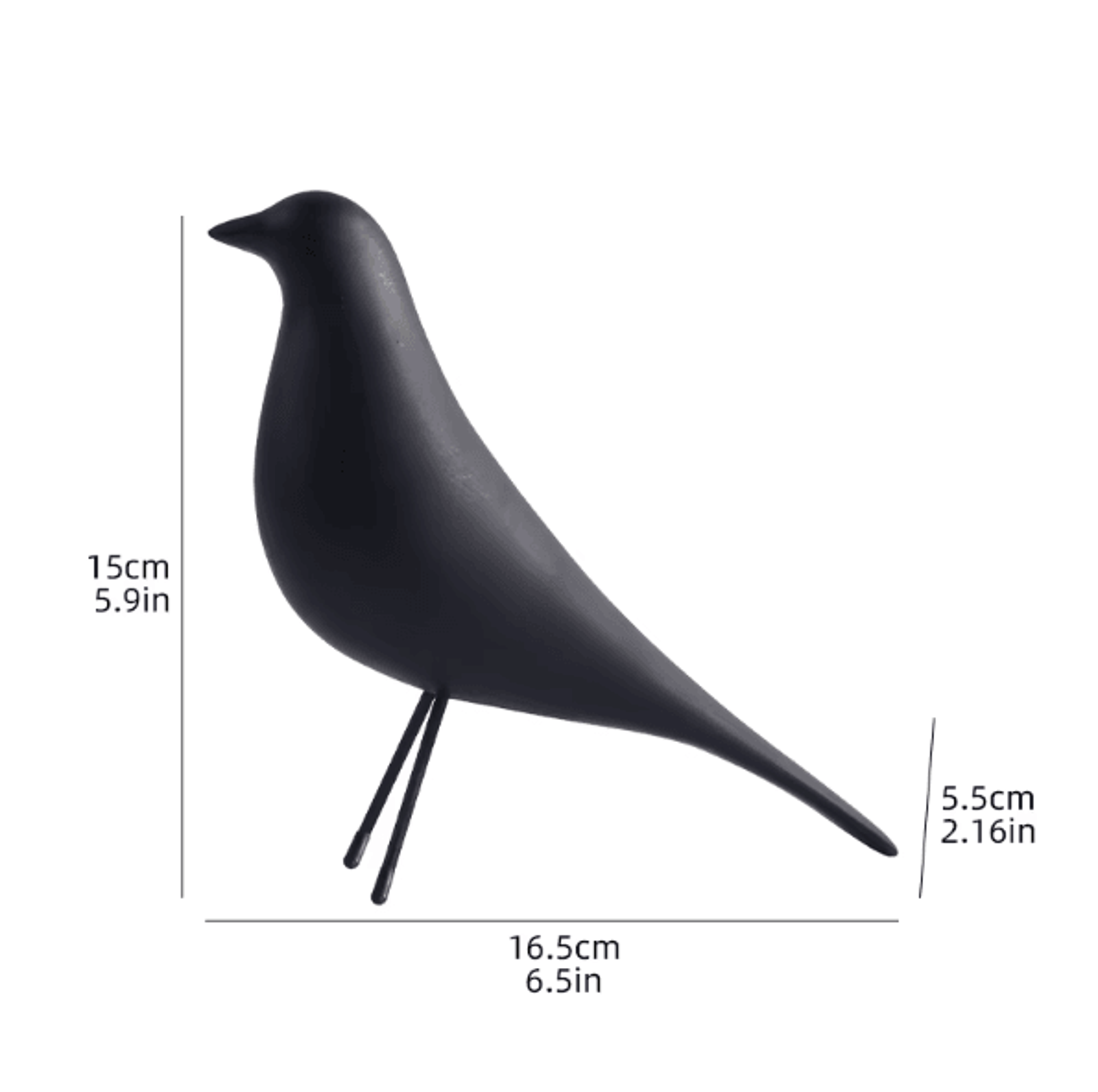 NordicAura Minimalist Resin Bird Sculpture Modern Art Decor For Living Room Office  Bedroom Styling 6
