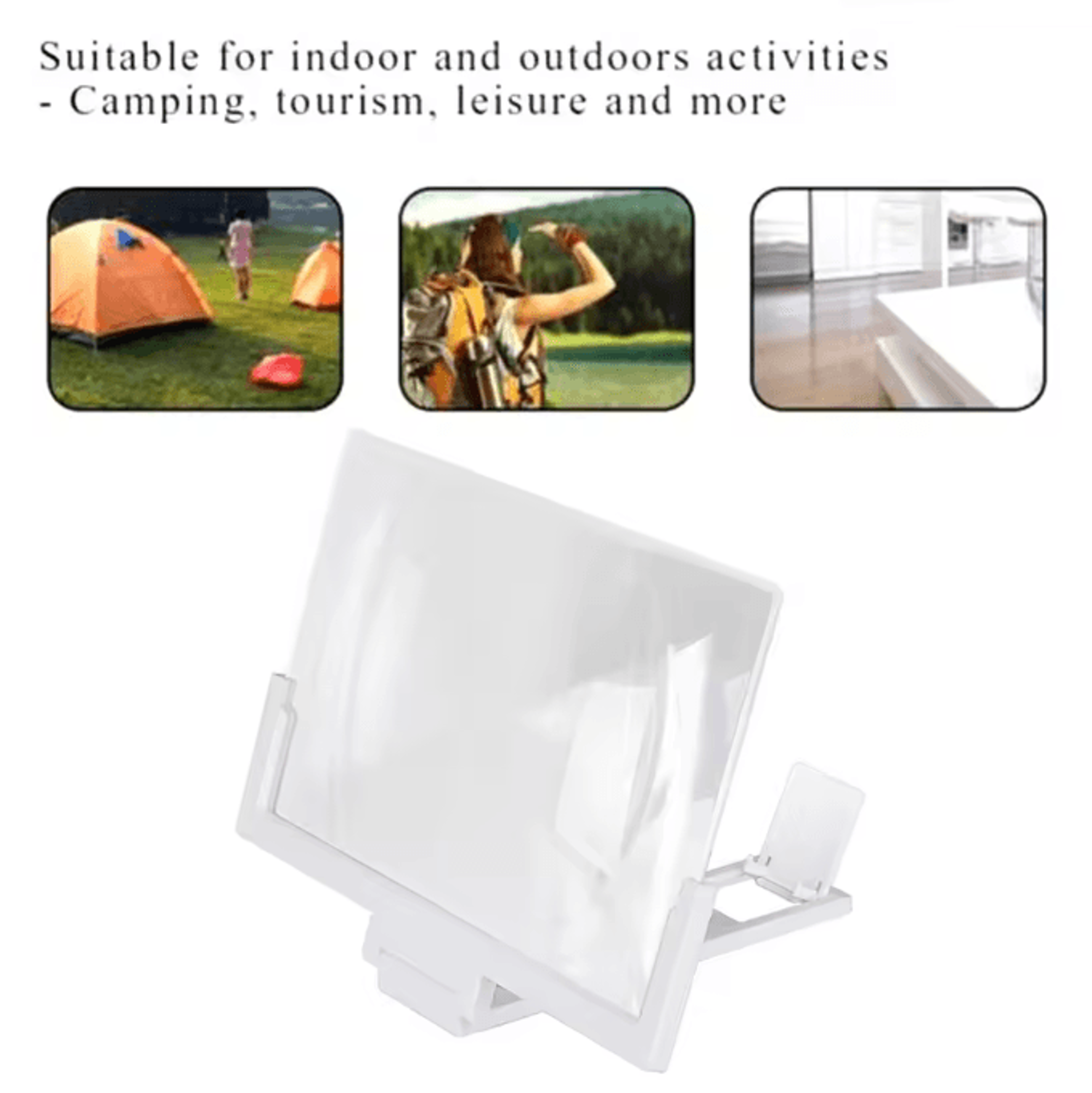 14Inch 3D Phone Screen Magnifier  HD Mobile Screen Amplifier Stand For Movies  Videos 1