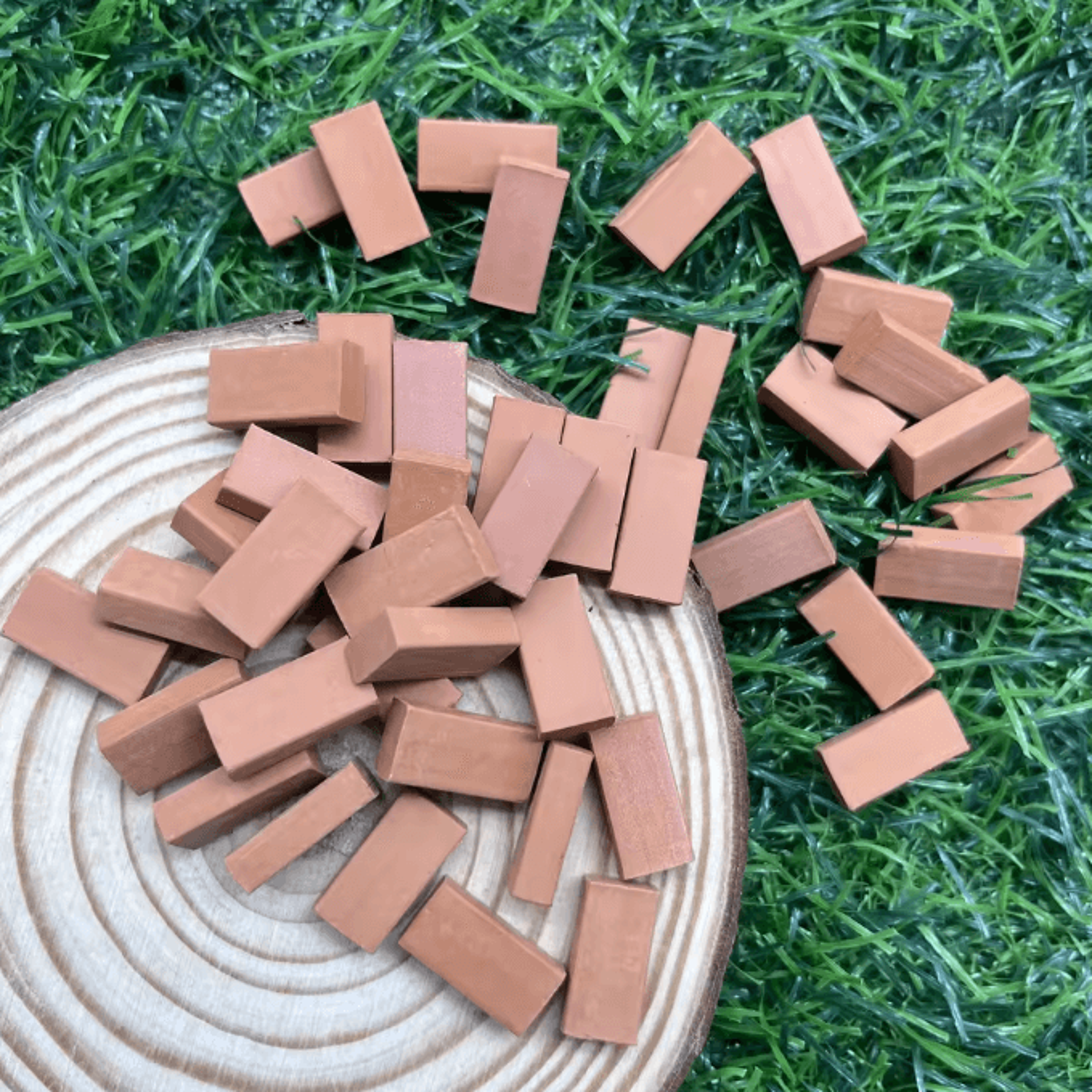 100PCS Mini Clay Brick Set For DIY Diorama  Architecture Model Display 6