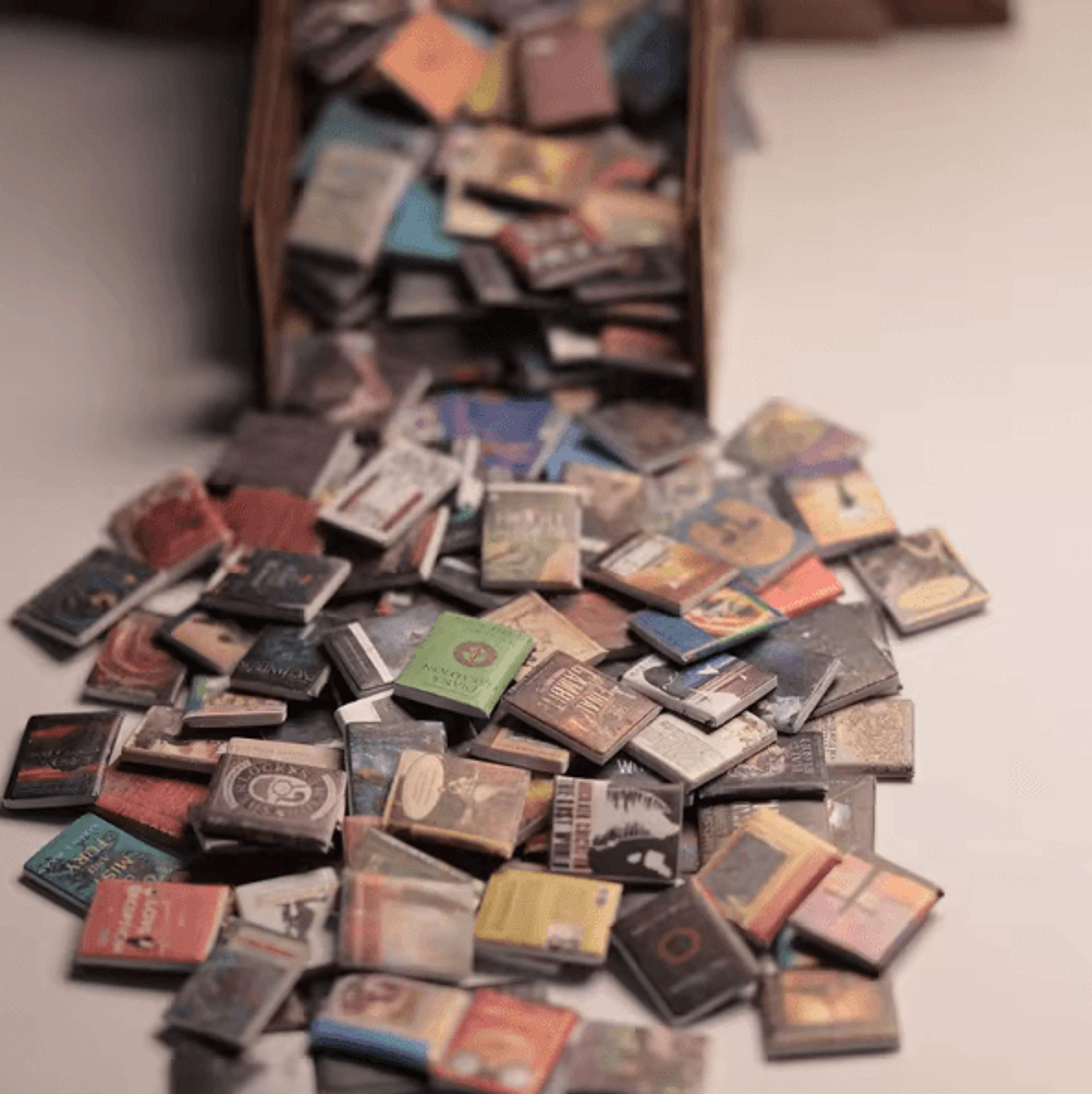 200PCS Miniature Dollhouse Books Set  Tiny Books Accessories For DIY Decor  Anxiety Bookshelf 1