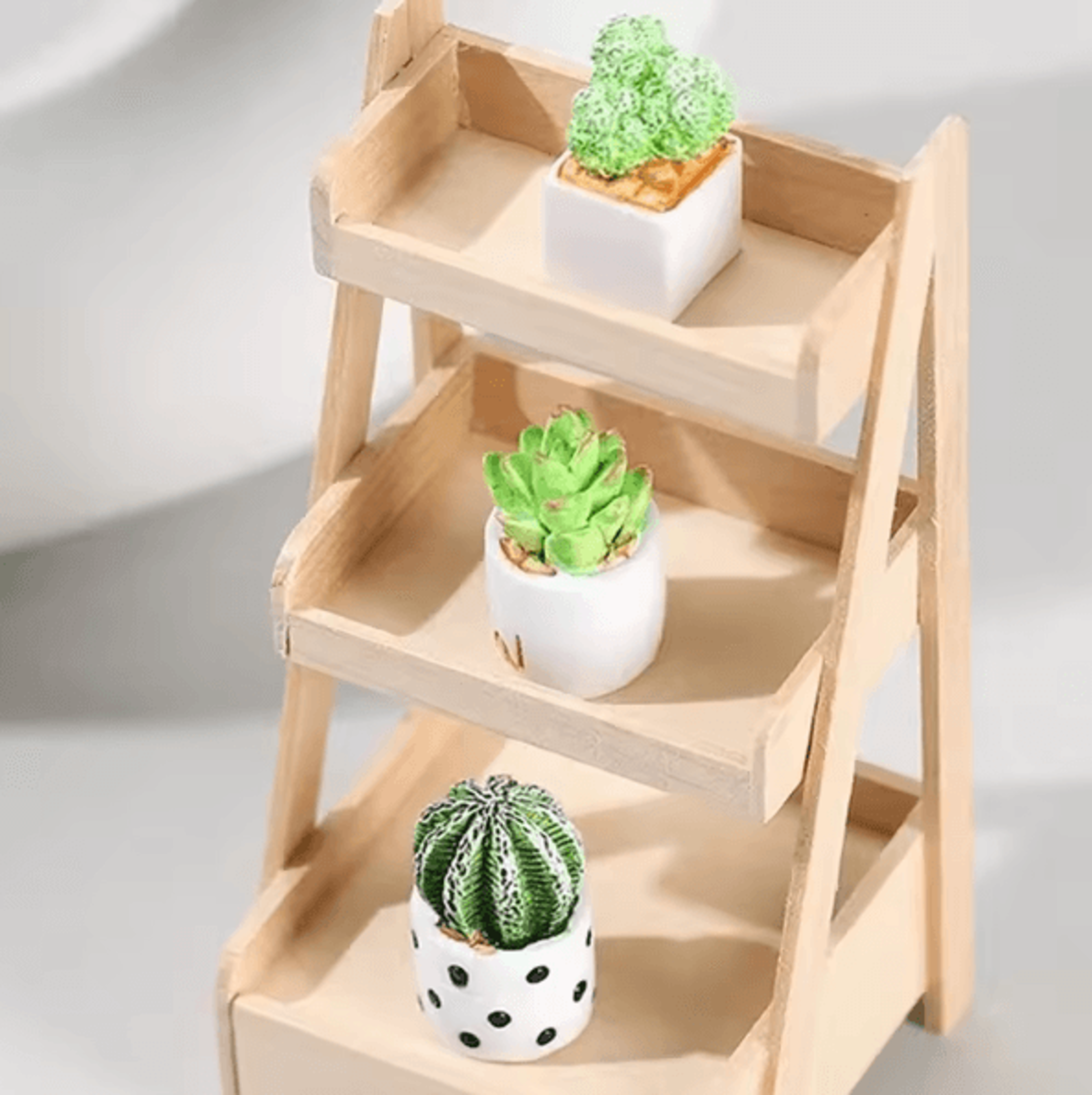 Miniature Resin Potted Plant  Realistic Dollhouse Decor Accent 2