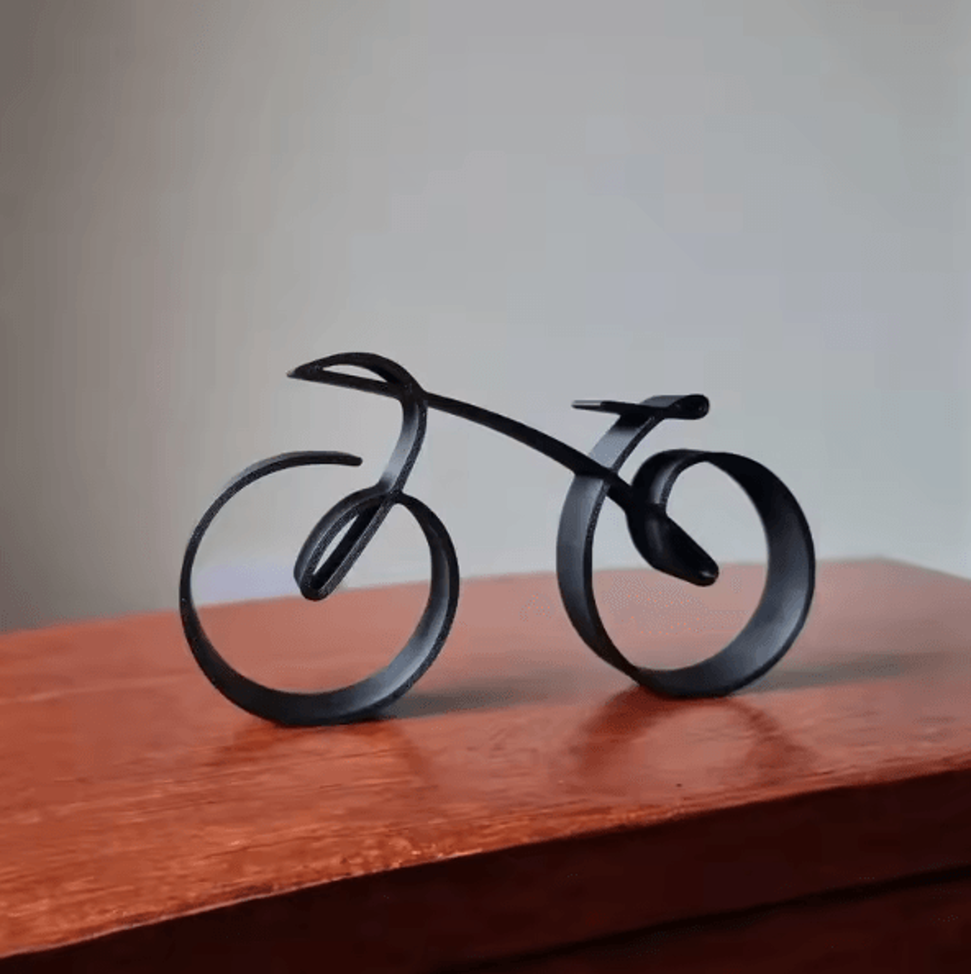 Minimalist Acrylic Bicycle Sculpture  Modern Desk Decor Bike Ornament For Home  Office 1