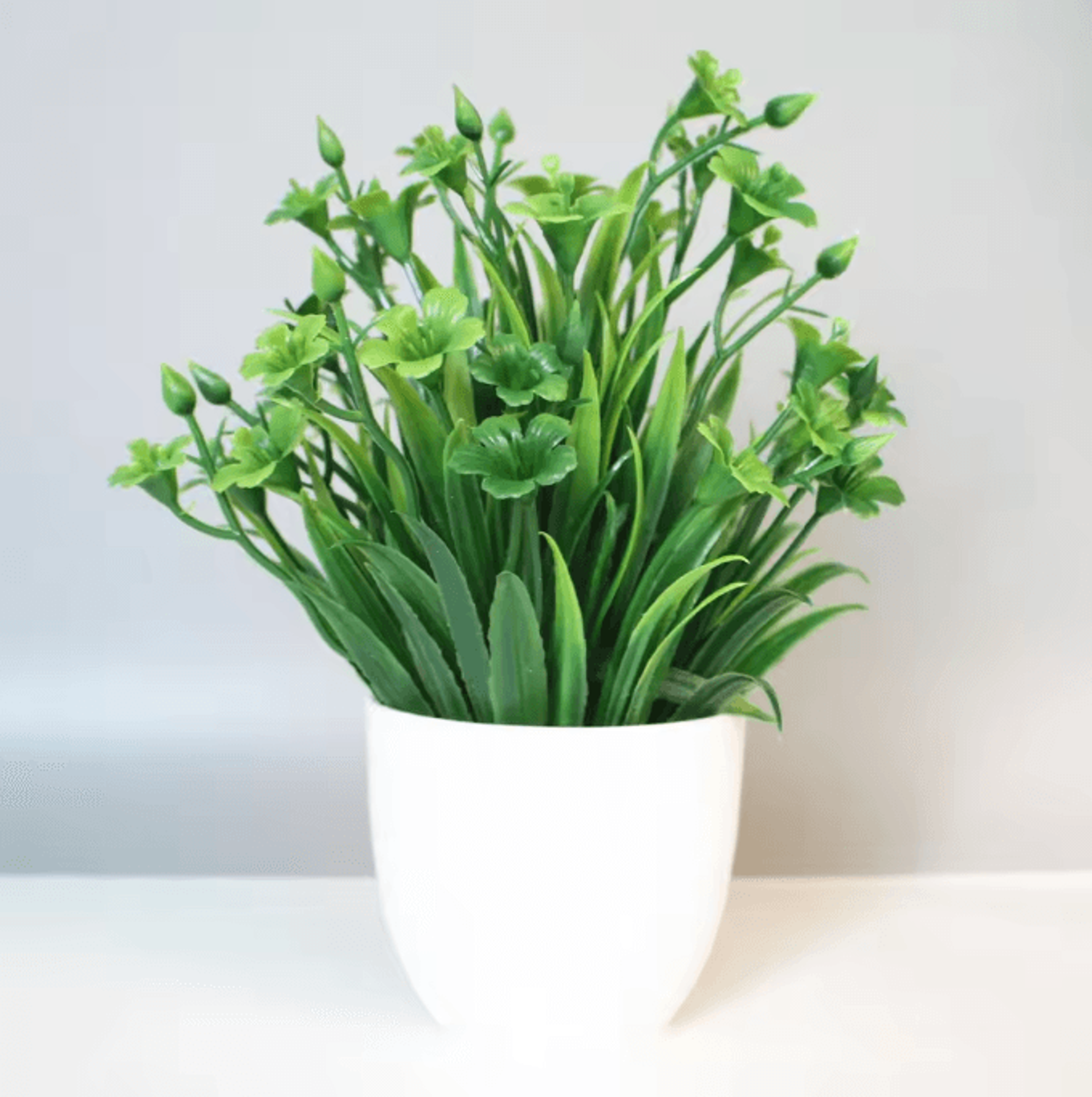 Artificial Bonsai Potted Plant  Realistic Plastic Greenery For Indoor  Outdoor Home Decor 9