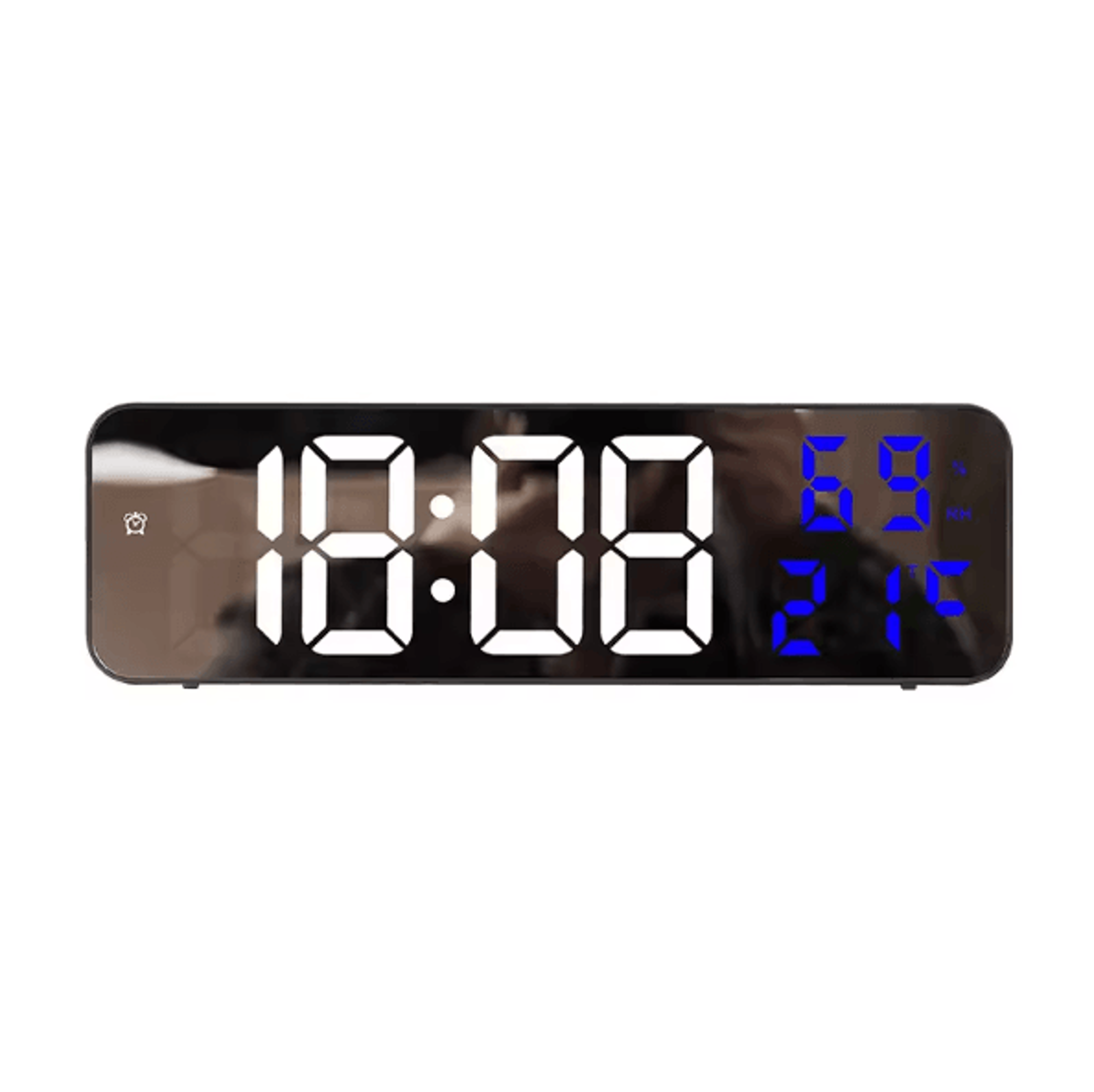 TimeMax 9Inch LED Digital Wall Clock With Temperature  Humidity Display 6
