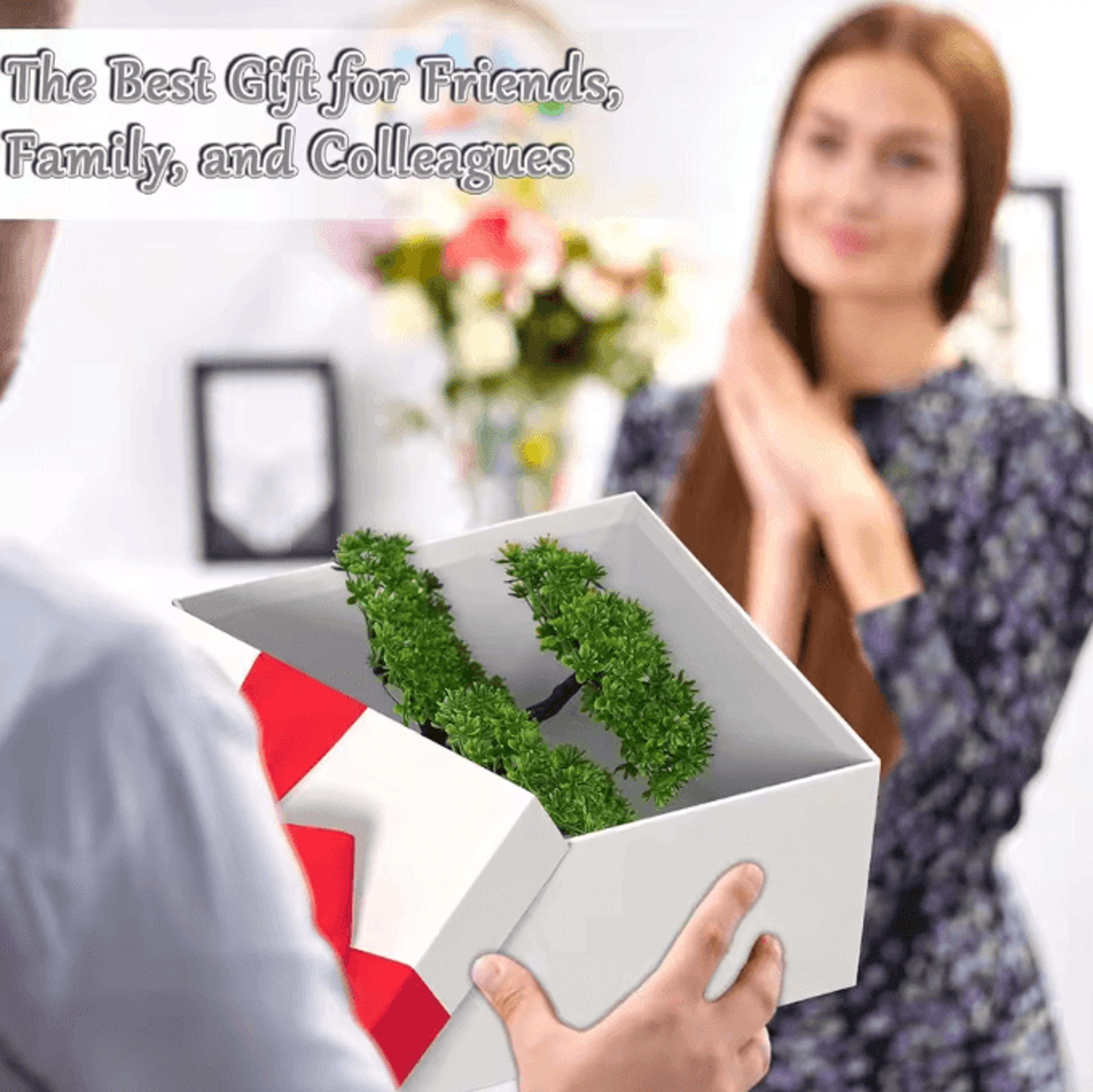 GreenZen Artificial Bonsai Plant Fake Flower Tree For Home  Garden Decor 3