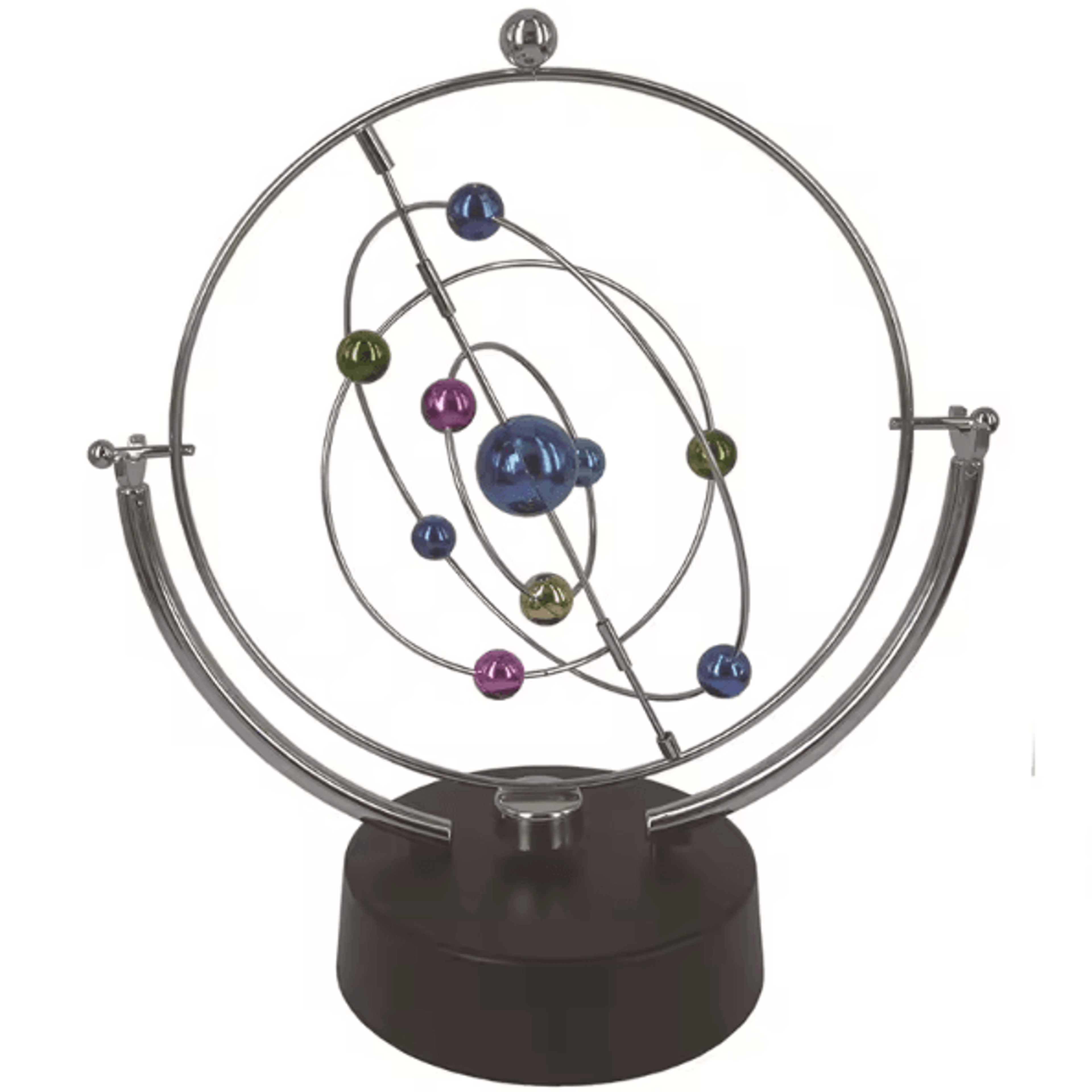 OrbitFlow Celestial Globe Perpetual Motion Pendulum Kinetic Desk Decor 0