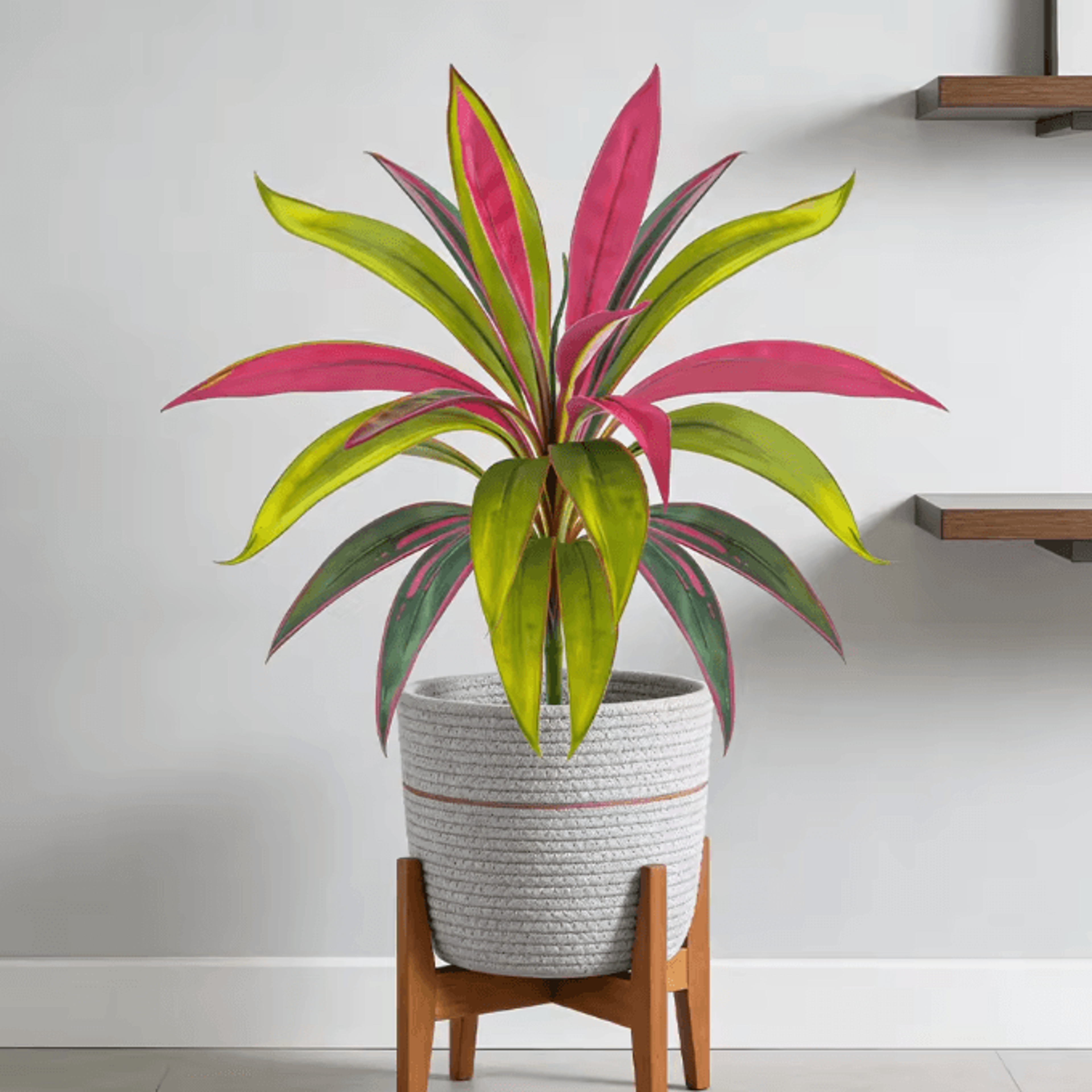 TropiDraca 17Leaf Artificial Dracaena Plant 177 Inch Tropical Palm Decor Branch 1